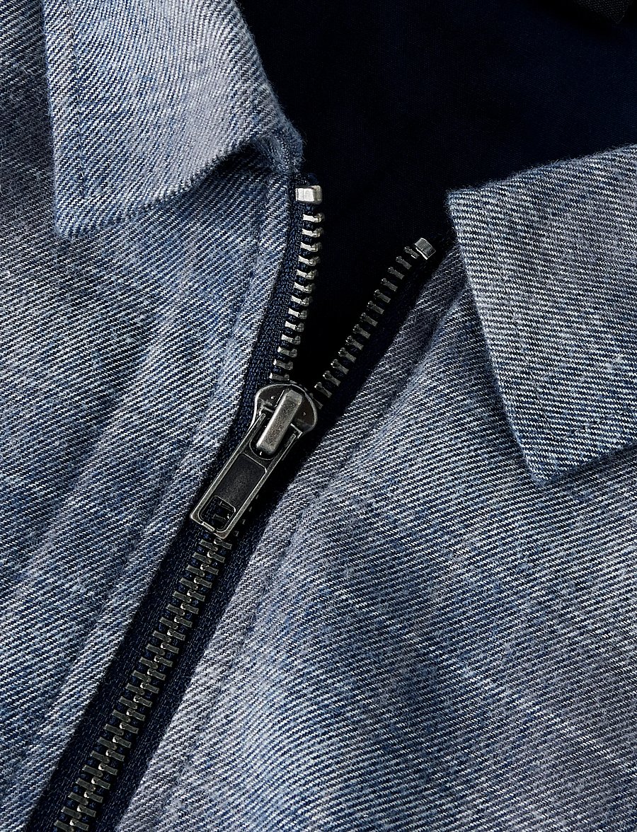 LMTD - NLMBLAKE LS ZIP SHIRT - overshirts - dark sapphire - 5