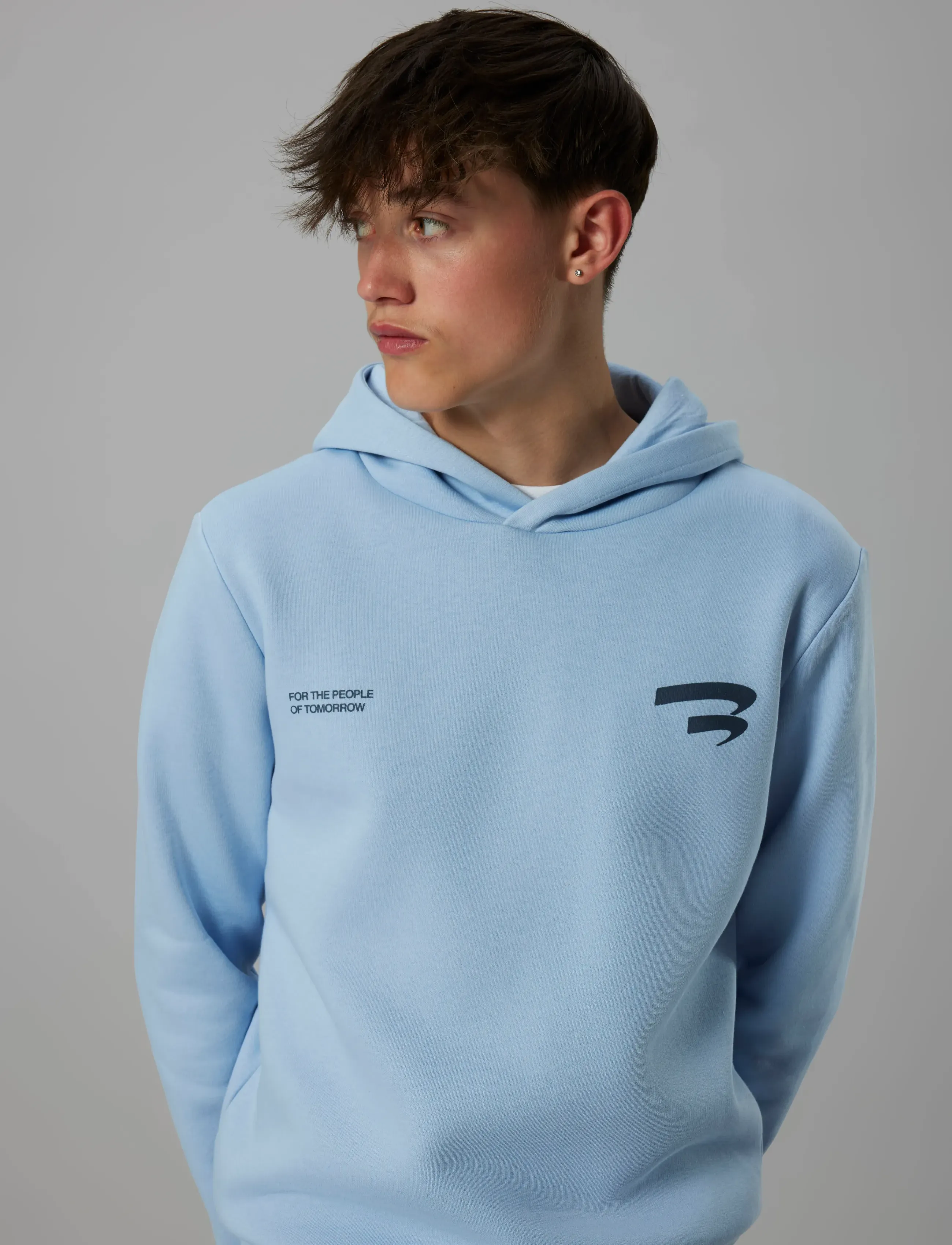 LMTD - NLNBASE LS L SWEAT W. HOOD - hættetrøjer - kentucky blue - 4