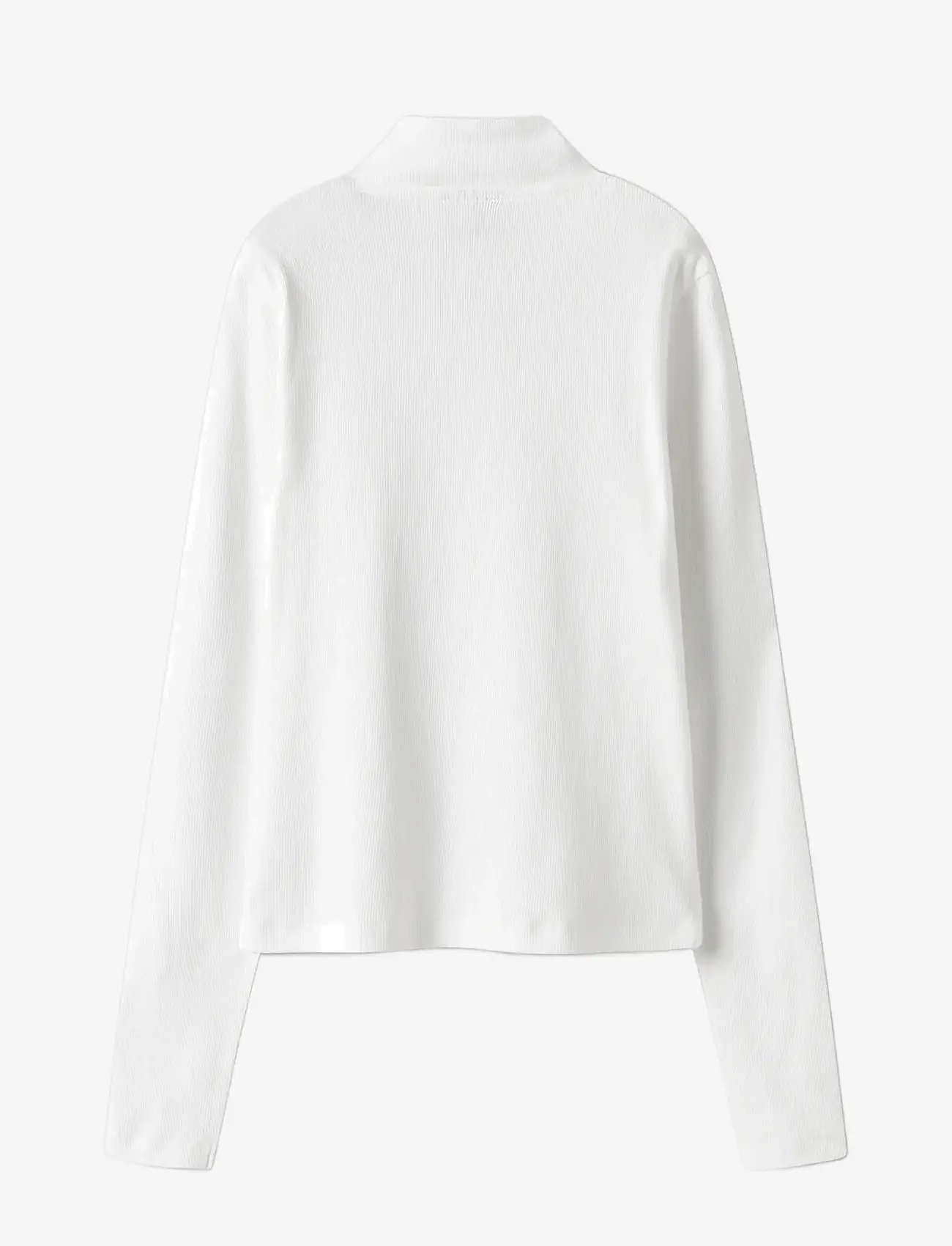 LMTD - NLFHINAJA LS SHORT S HALF ZIP TOP - trøjer - bright white - 1