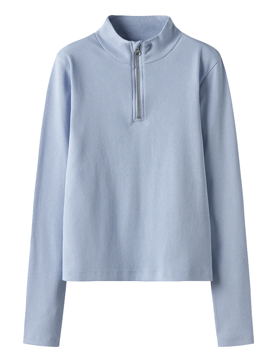 LMTD - NLFHINAJA LS SHORT S HALF ZIP TOP - pullover - kentucky blue - 0