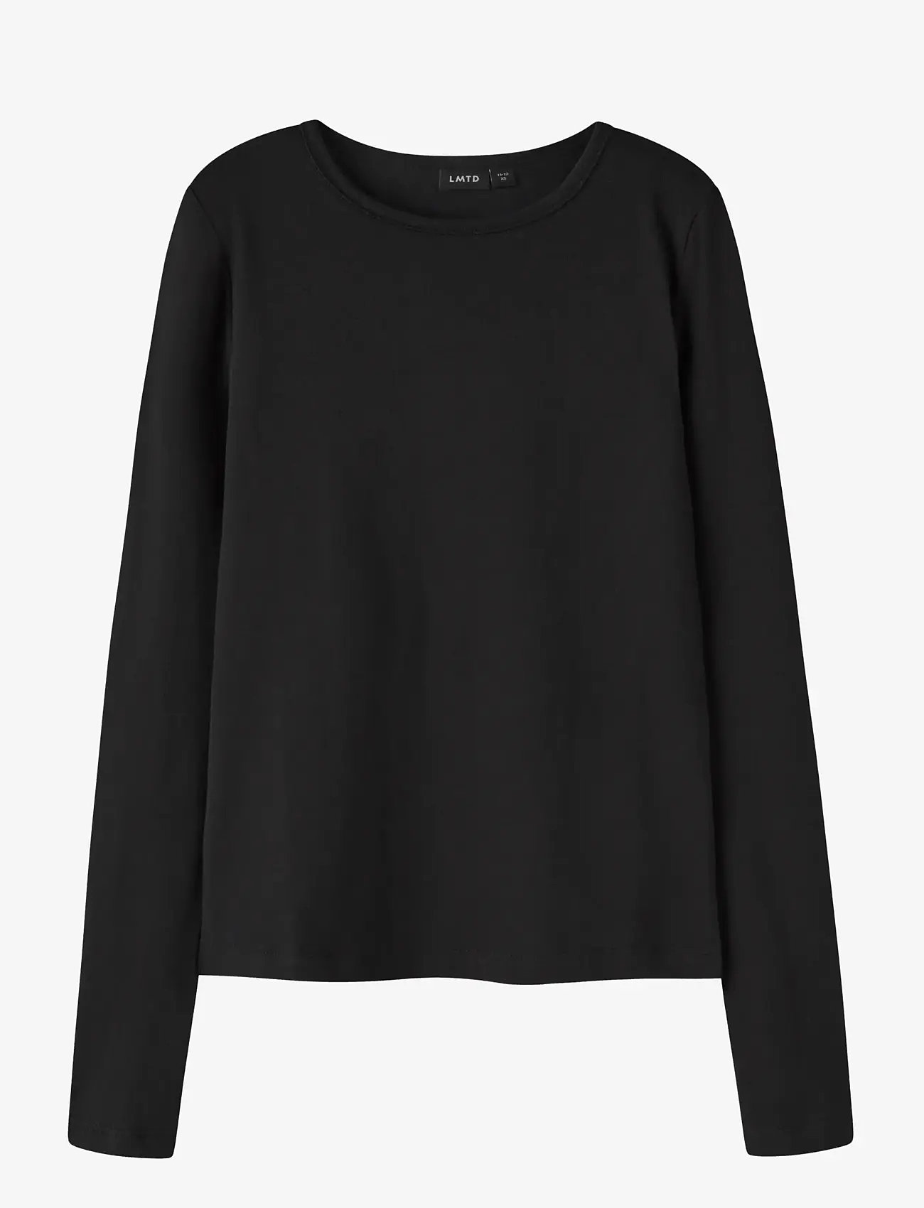 LMTD - NLFBOVAS LS SHORT S TOP NOOS - langærmede t-shirts - black - 1