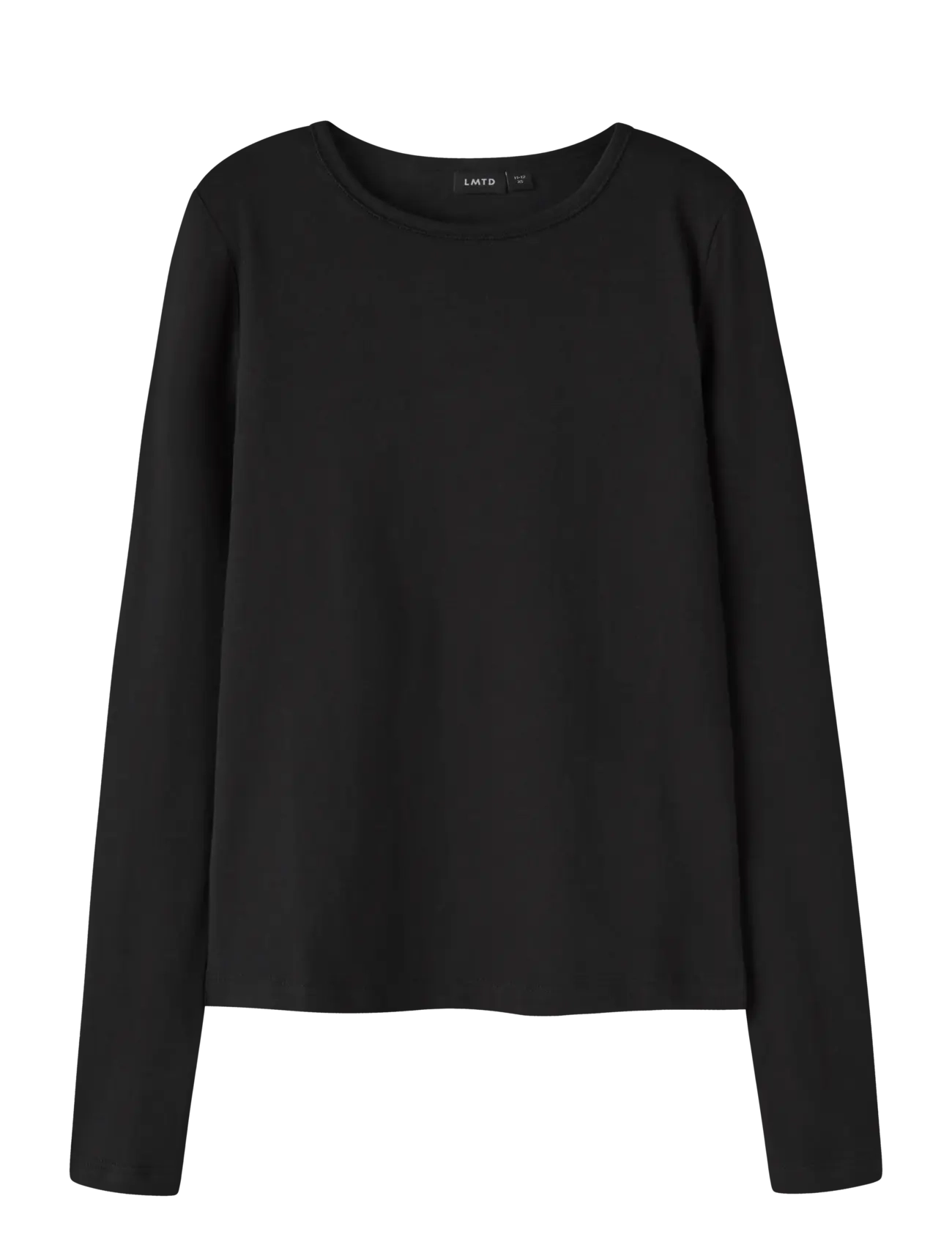 LMTD NLFBOVAS LS SHORT S TOP NOOS - T-shirts - BLACK / black