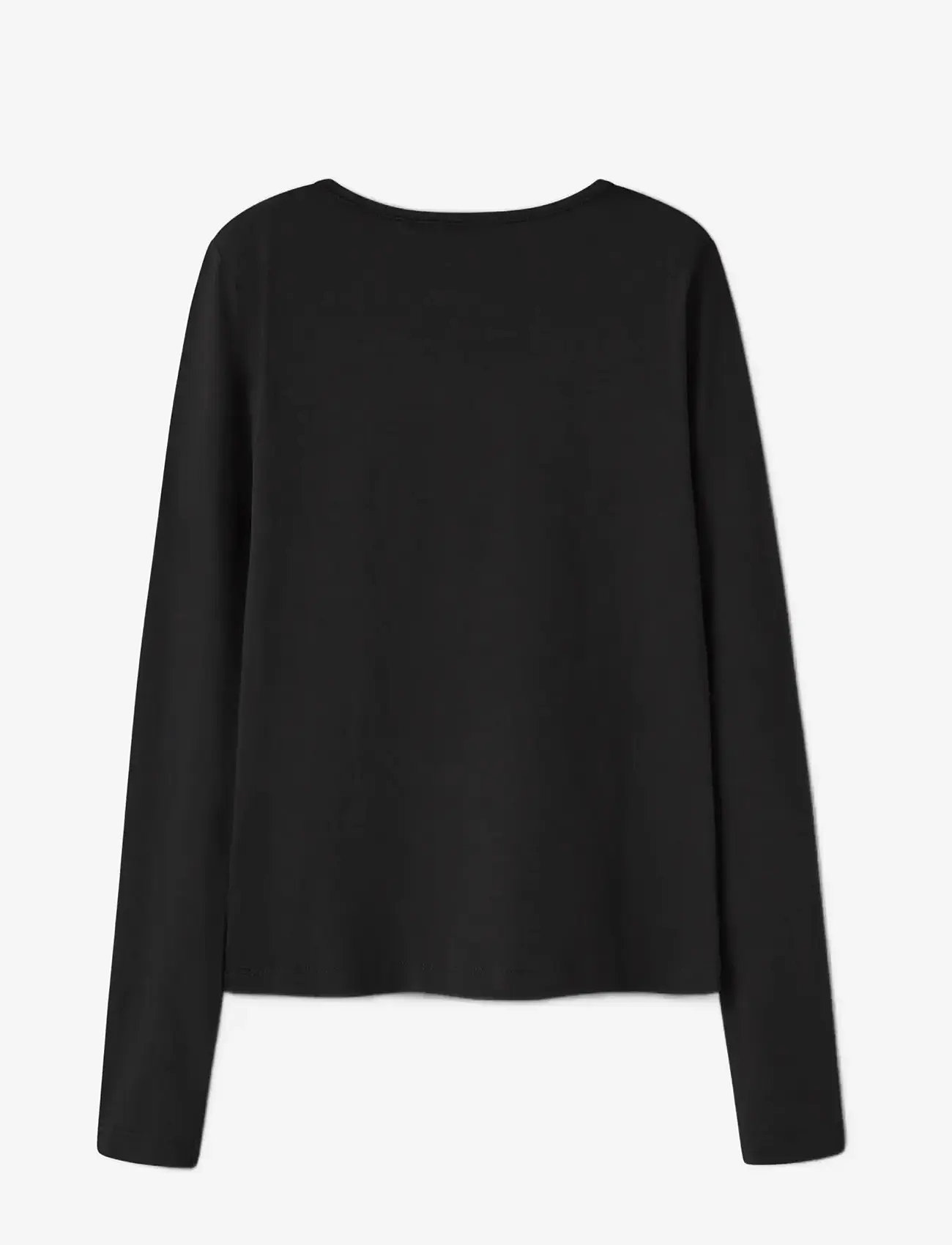 LMTD - NLFBOVAS LS SHORT S TOP NOOS - langærmede t-shirts - black - 2