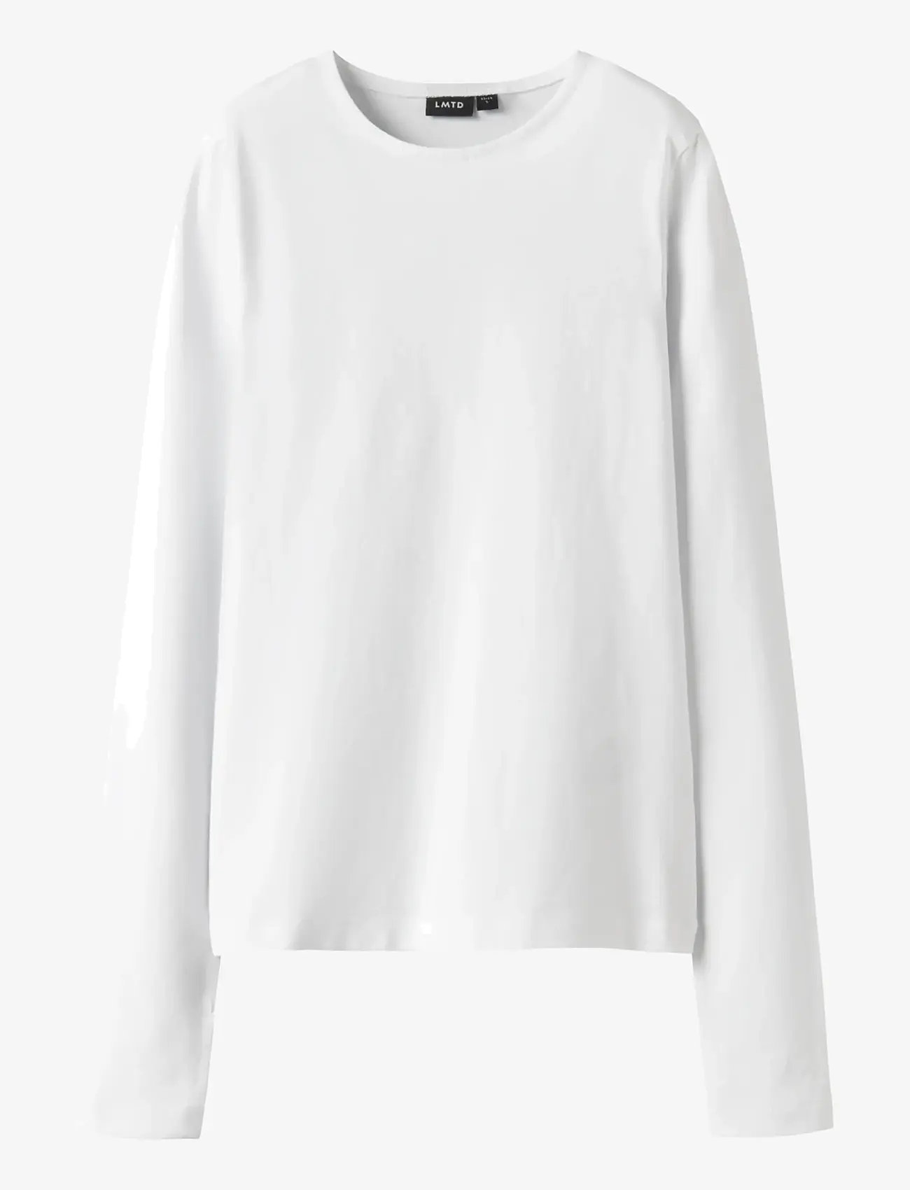 LMTD - NLFBOVAS LS SHORT S TOP NOOS - pikkade varrukatega t-särgid - bright white - 1