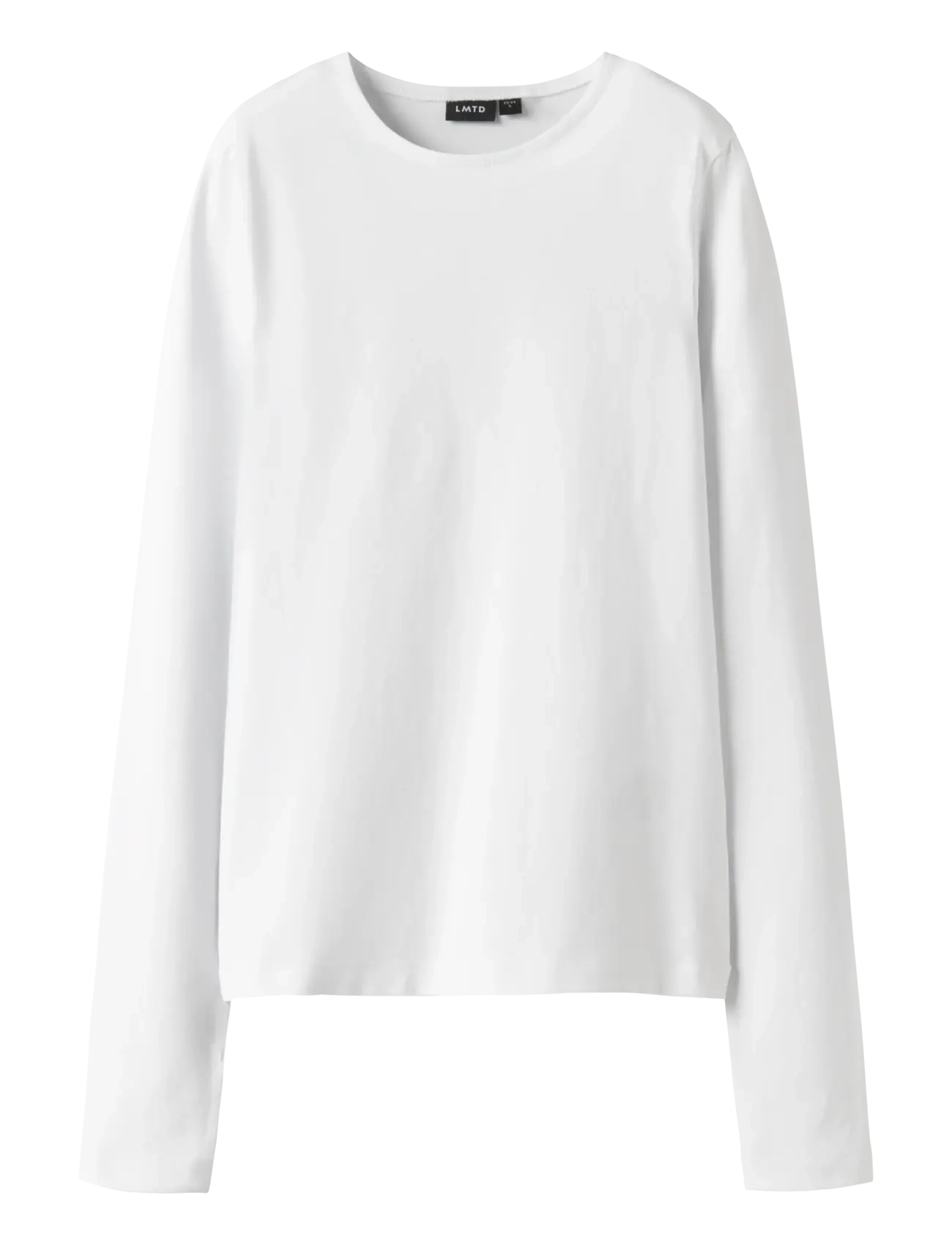 LMTD NLFBOVAS LS SHORT S TOP NOOS - T-shirts - BRIGHT WHITE / white
