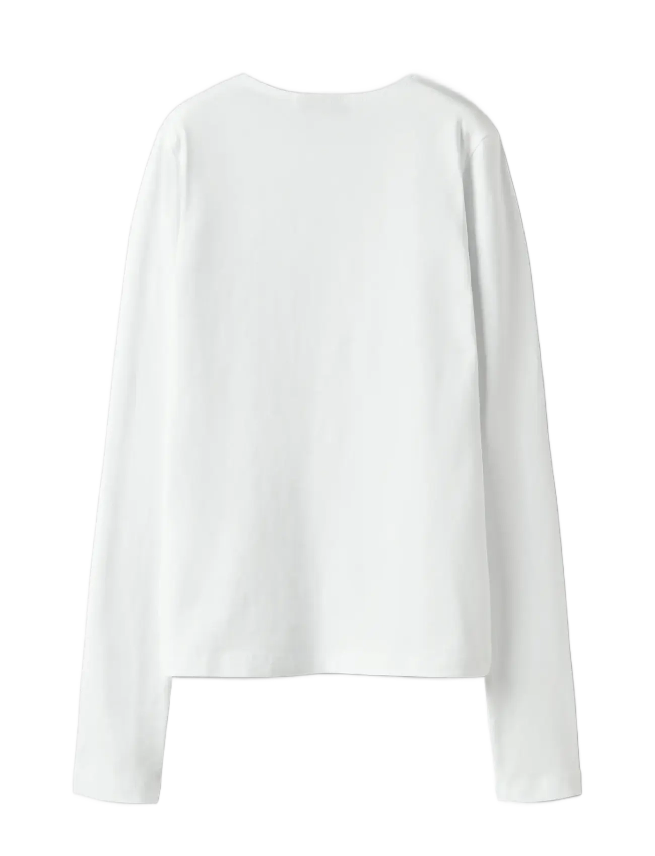 LMTD - NLFBOVAS LS SHORT S TOP NOOS - długi rękaw - bright white - 2