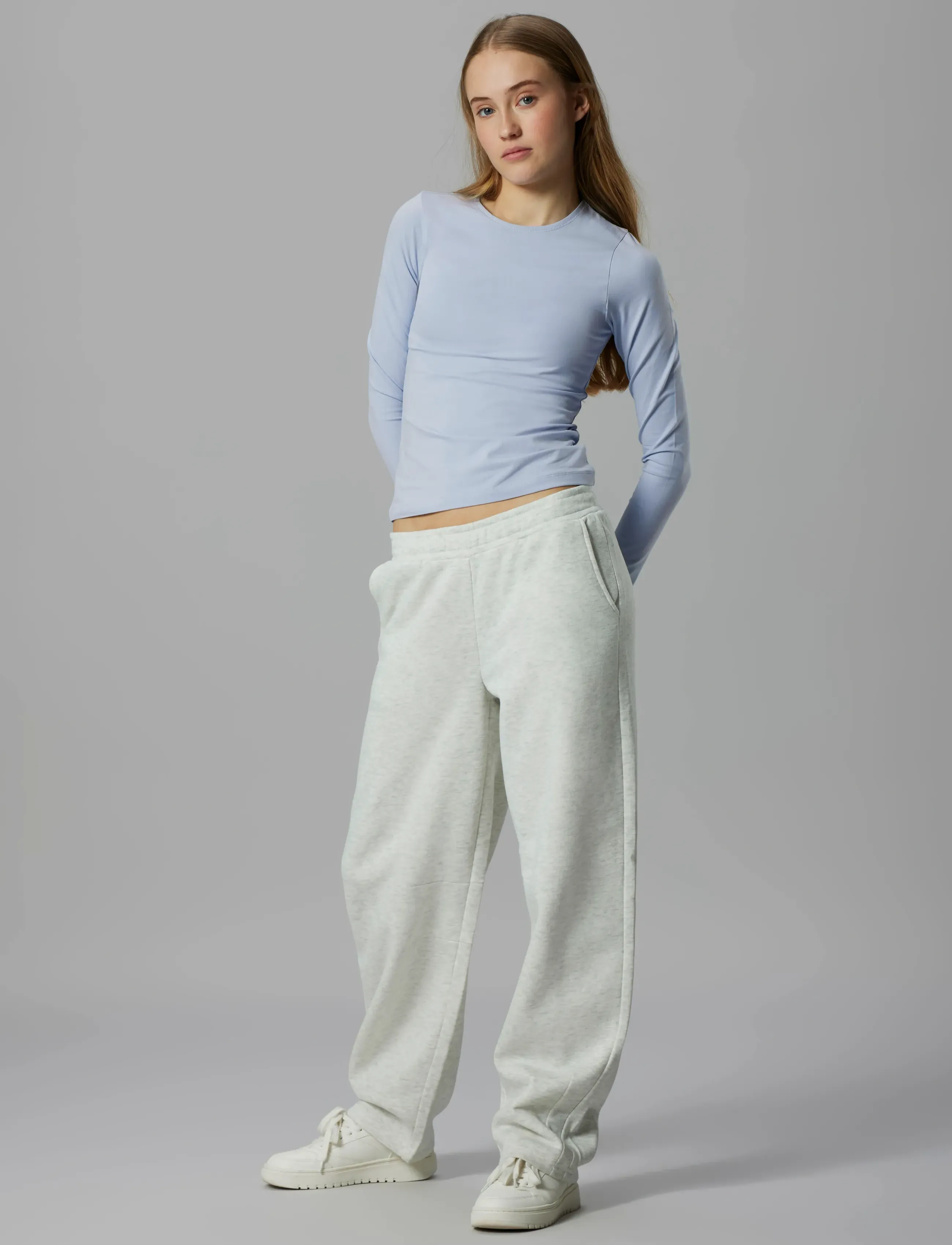 LMTD - NLFBOVAS LS SHORT S TOP NOOS - langærmede t-shirts - kentucky blue - 4
