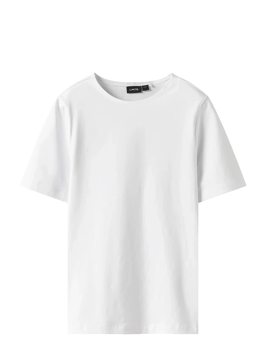 LMTD - NLFBOVAS SS SHORT S TOP NOOS - kortärmade t-shirts - bright white - 1