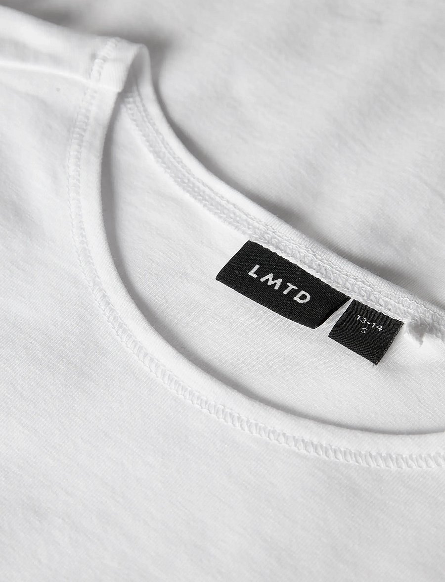 LMTD - NLFBOVAS SS SHORT S TOP NOOS - kortärmade t-shirts - bright white - 3