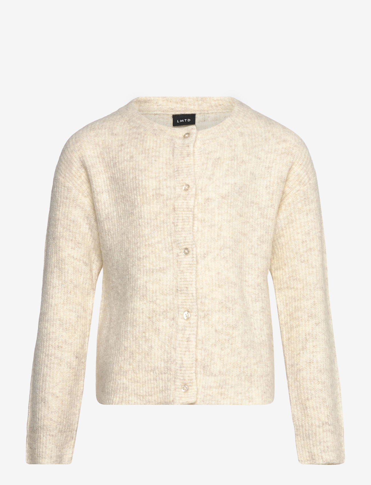 LMTD - NLFKLEAVE LS SHORT KNIT CARDIGAN NOOS - kardiganid - antique white - 0