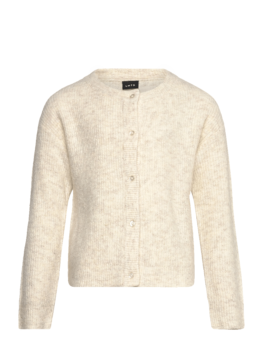 LMTD - NLFKLEAVE LS SHORT KNIT CARDIGAN NOOS - cardigans - antique white - 0