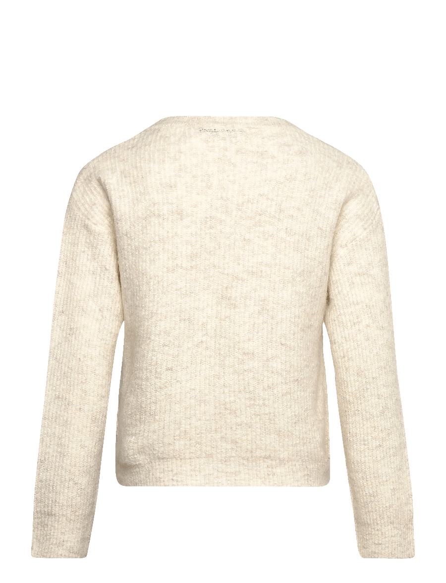 LMTD - NLFKLEAVE LS SHORT KNIT CARDIGAN NOOS - cardigans - antique white - 1