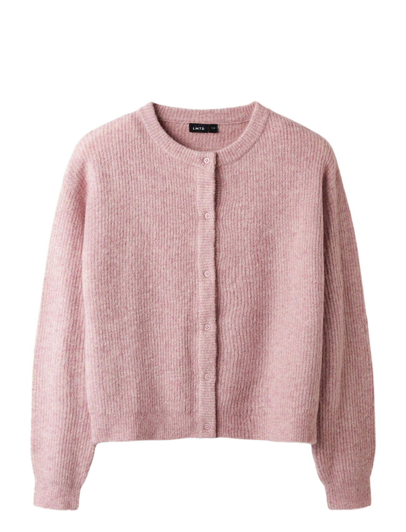 LMTD NLFKLEAVE LS SHORT KNIT CARDIGAN NOOS - Cardigans - BLEACHED MAUVE / pink/rose