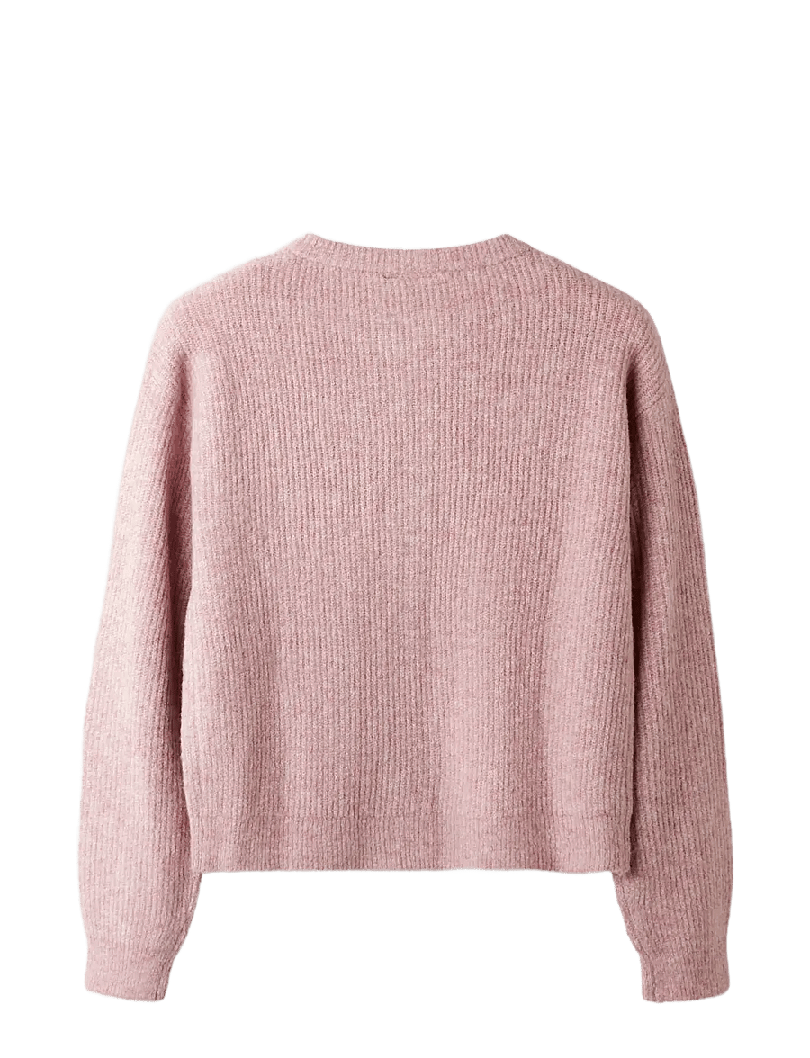 LMTD - NLFKLEAVE LS SHORT KNIT CARDIGAN NOOS - cardigans - bleached mauve - 1