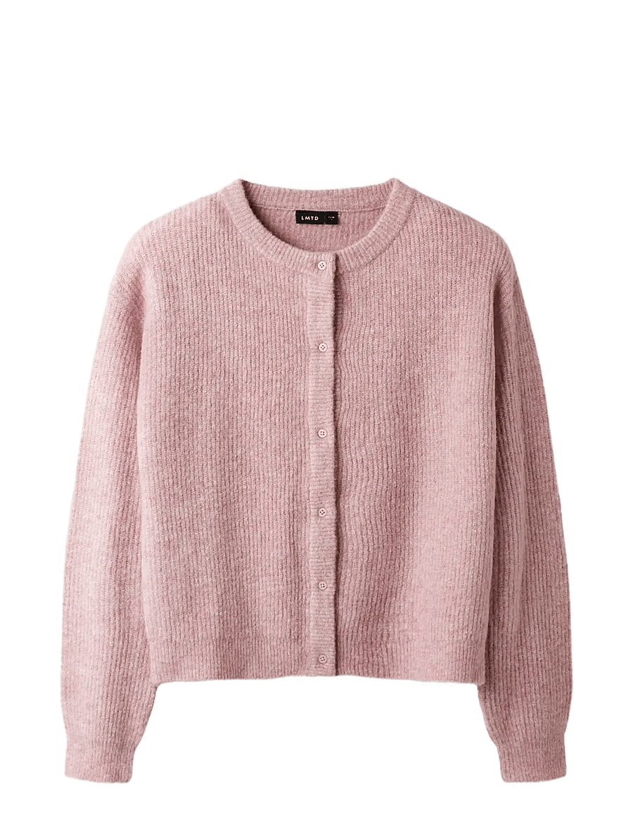 LMTD - NLFKLEAVE LS SHORT KNIT CARDIGAN NOOS - cardigans - bleached mauve - 2