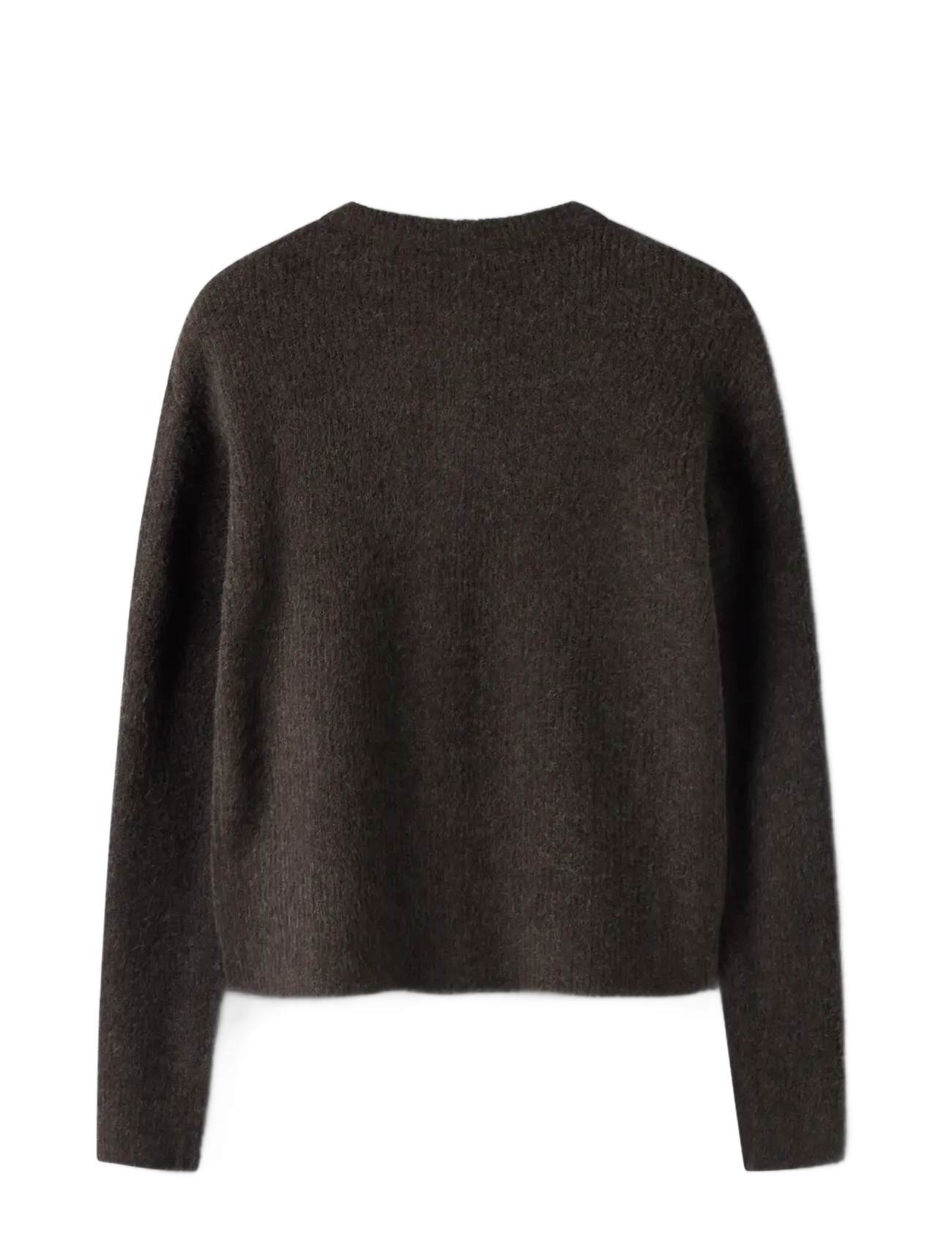 LMTD - NLFKLEAVE LS SHORT KNIT CARDIGAN NOOS - cardigans - chocolate brown - 1