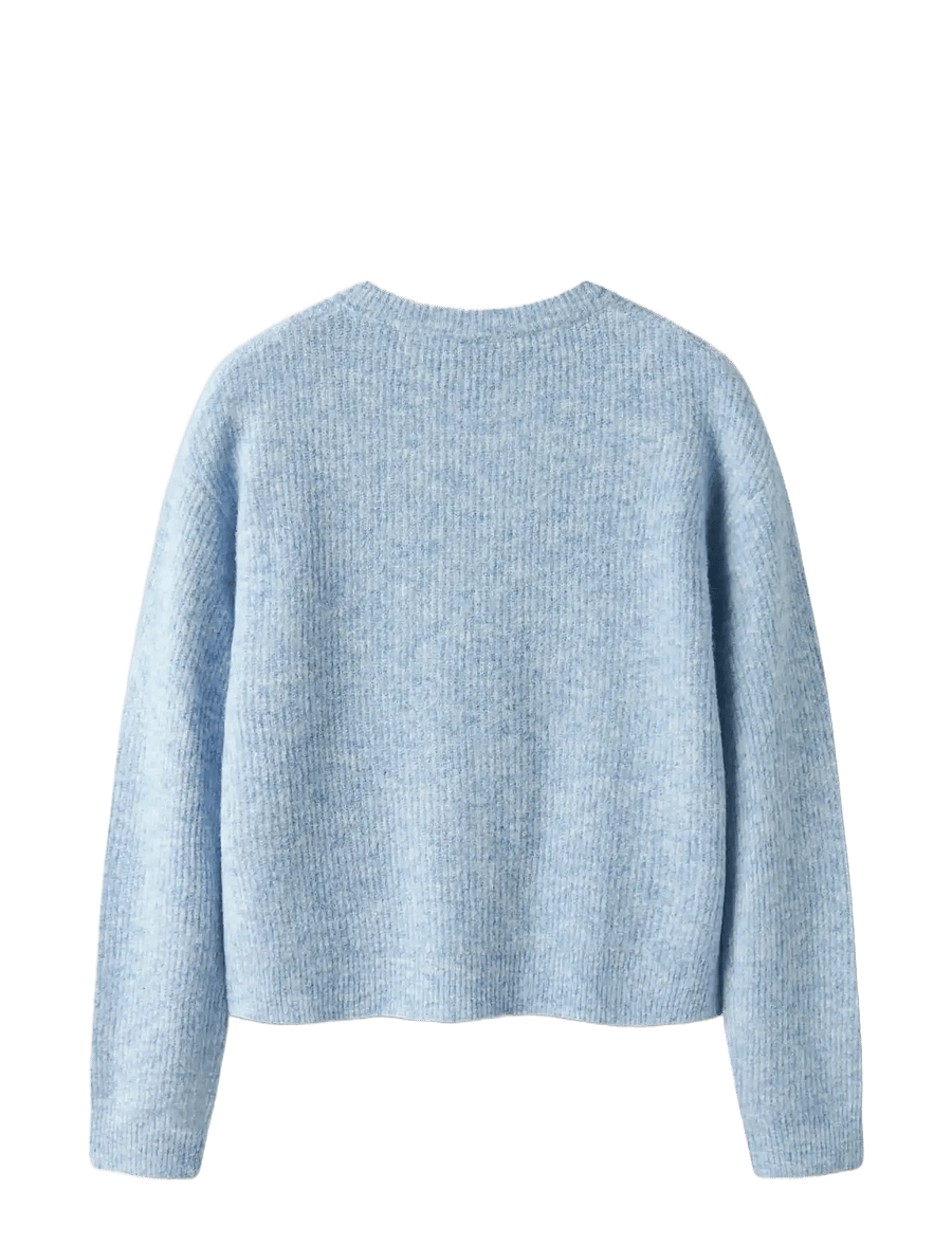 LMTD - NLFKLEAVE LS SHORT KNIT CARDIGAN NOOS - kardiganid - kentucky blue - 1