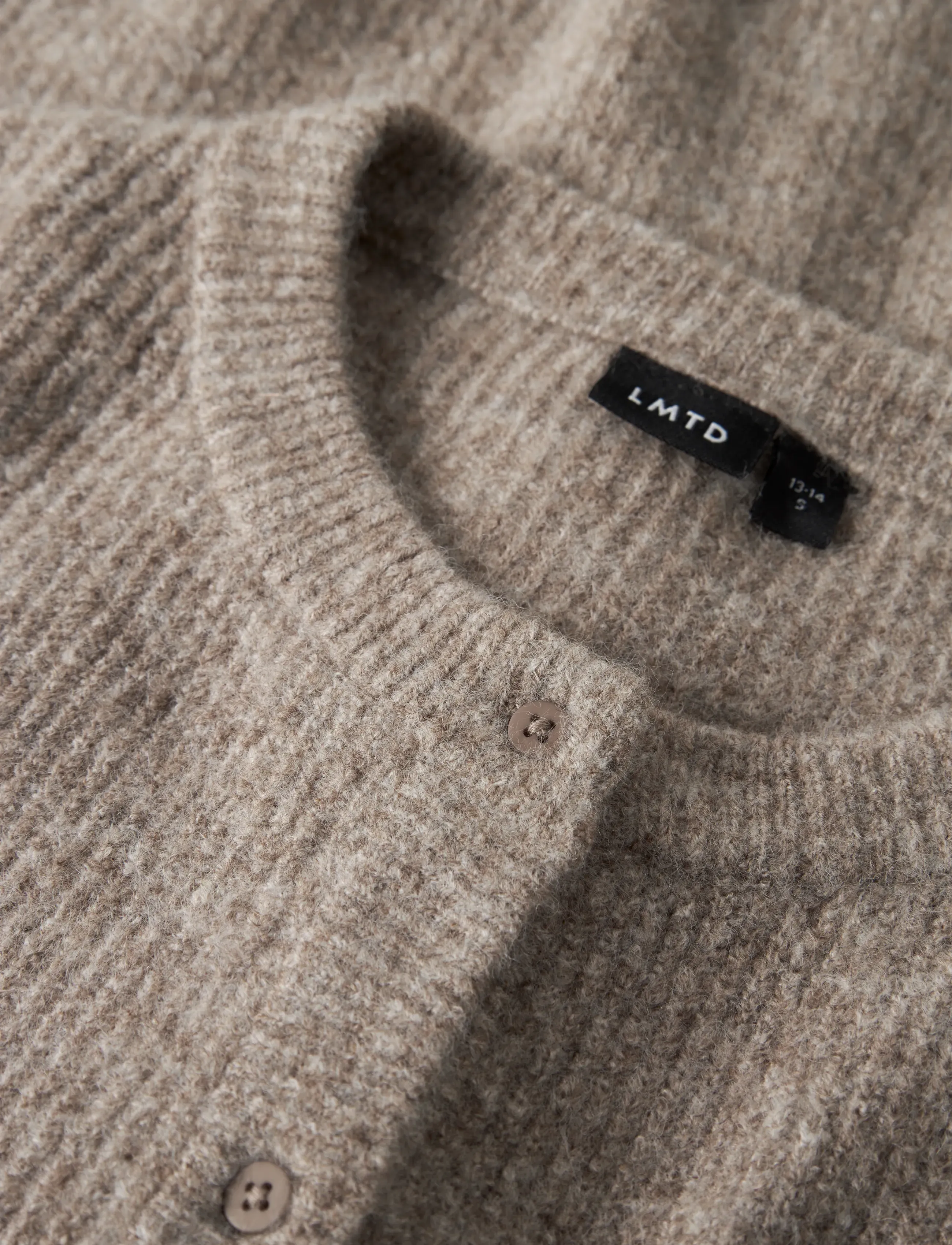 LMTD - NLFKLEAVE LS SHORT KNIT CARDIGAN NOOS - cardigans - mocha meringue - 2