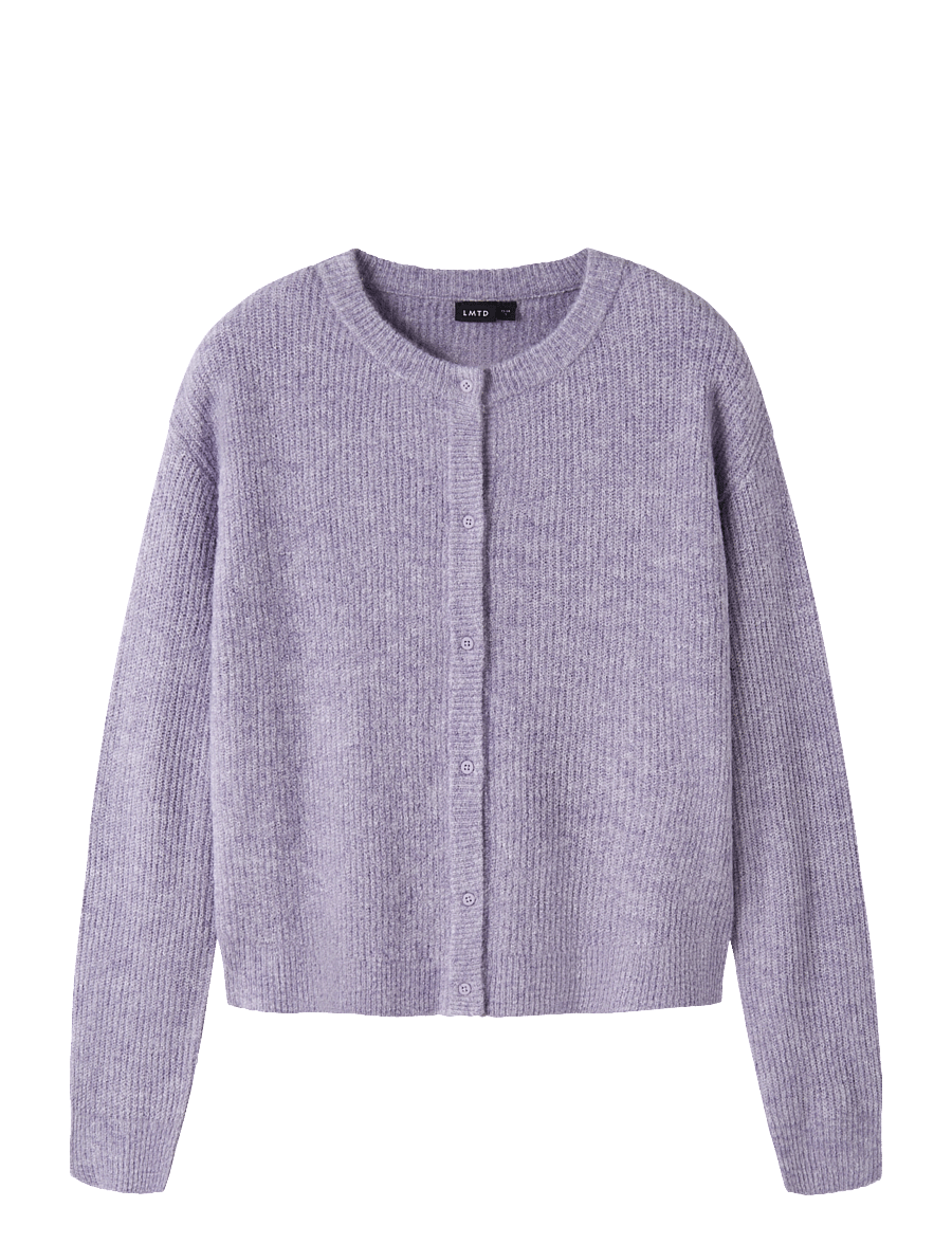 LMTD - NLFKLEAVE LS SHORT KNIT CARDIGAN NOOS - cardigans - pastel lilac - 0