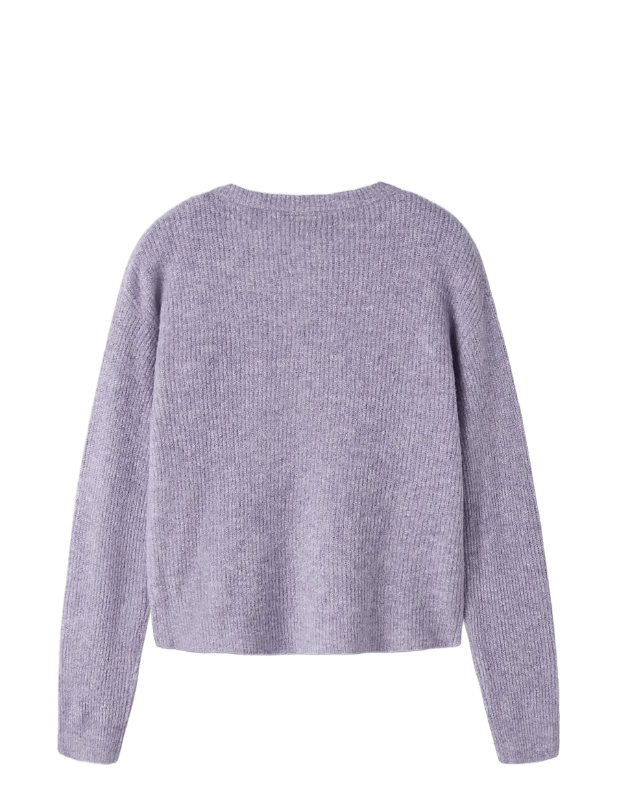 LMTD - NLFKLEAVE LS SHORT KNIT CARDIGAN NOOS - cardigans - pastel lilac - 1