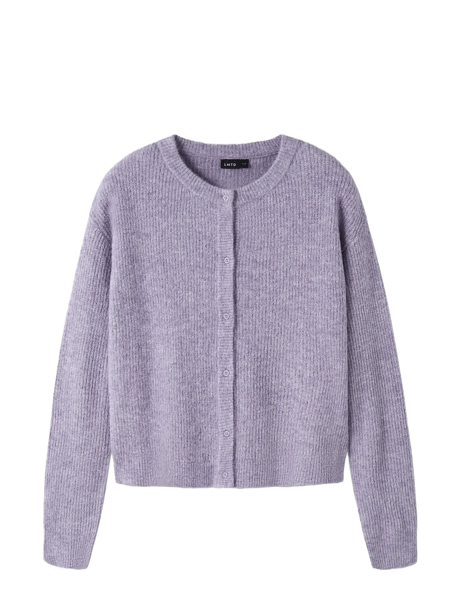 LMTD - NLFKLEAVE LS SHORT KNIT CARDIGAN NOOS - cardigans - pastel lilac - 2