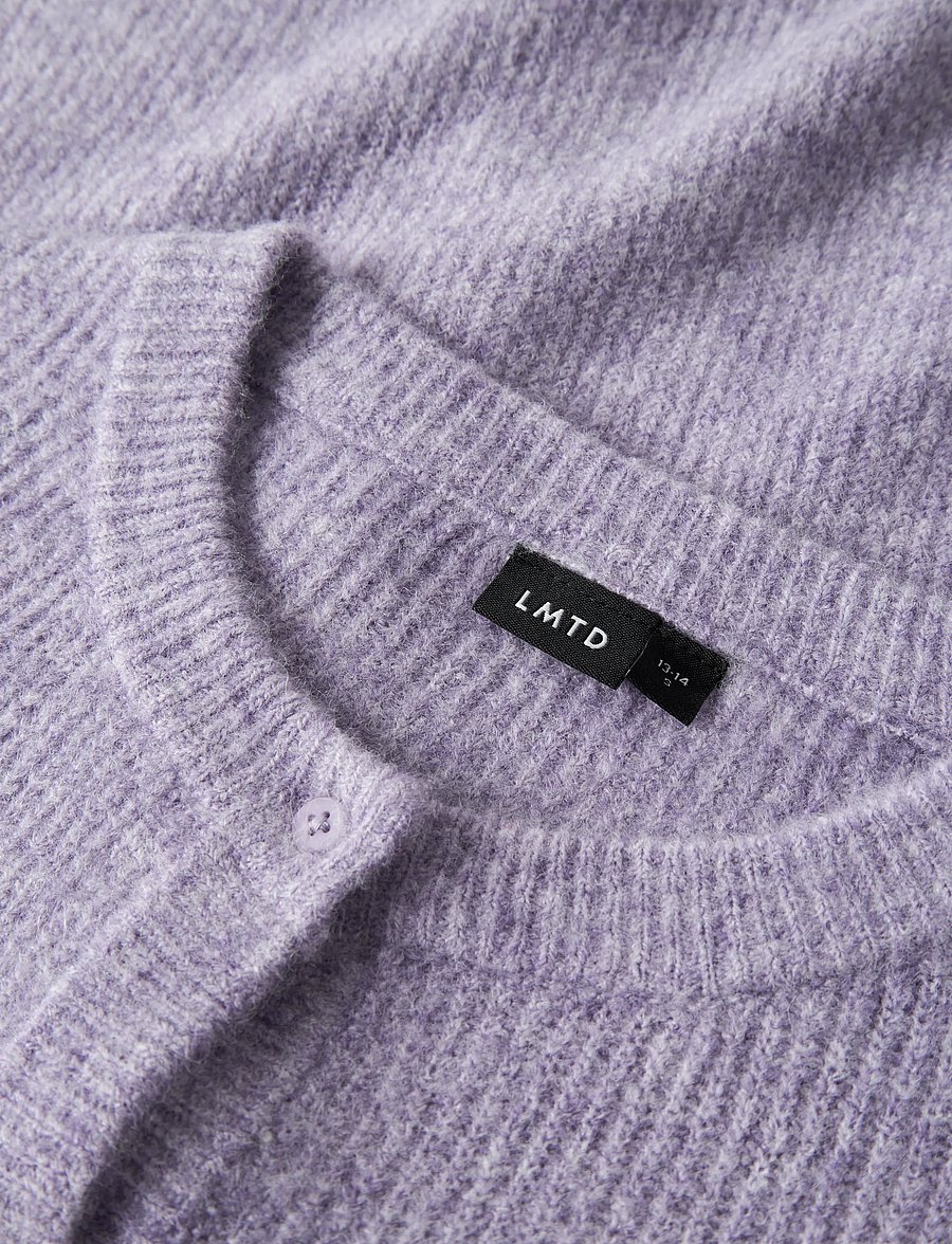 LMTD - NLFKLEAVE LS SHORT KNIT CARDIGAN NOOS - cardigans - pastel lilac - 3