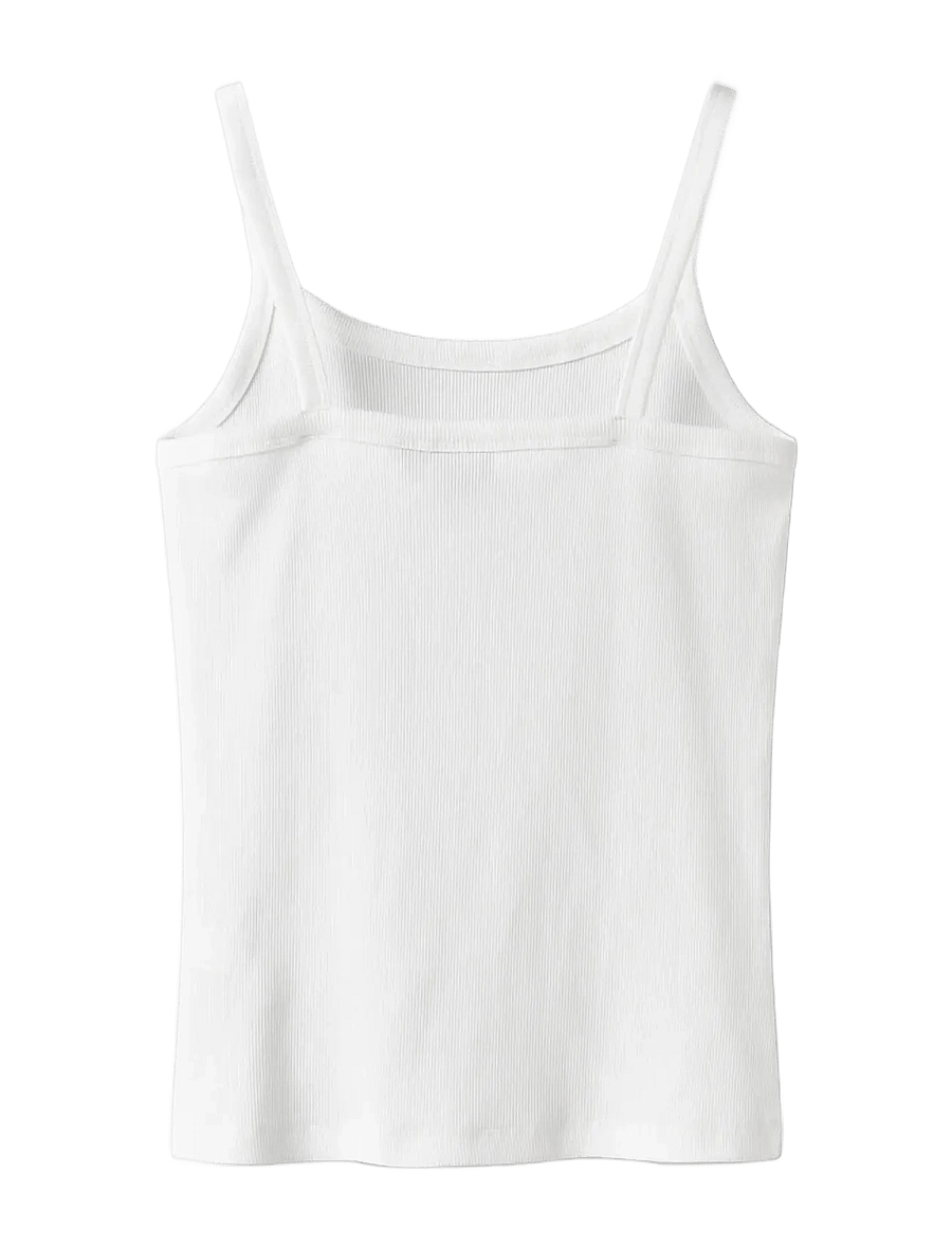 LMTD - NLFHINAJA STRAP TOP NOOS - tanktops - bright white - 1