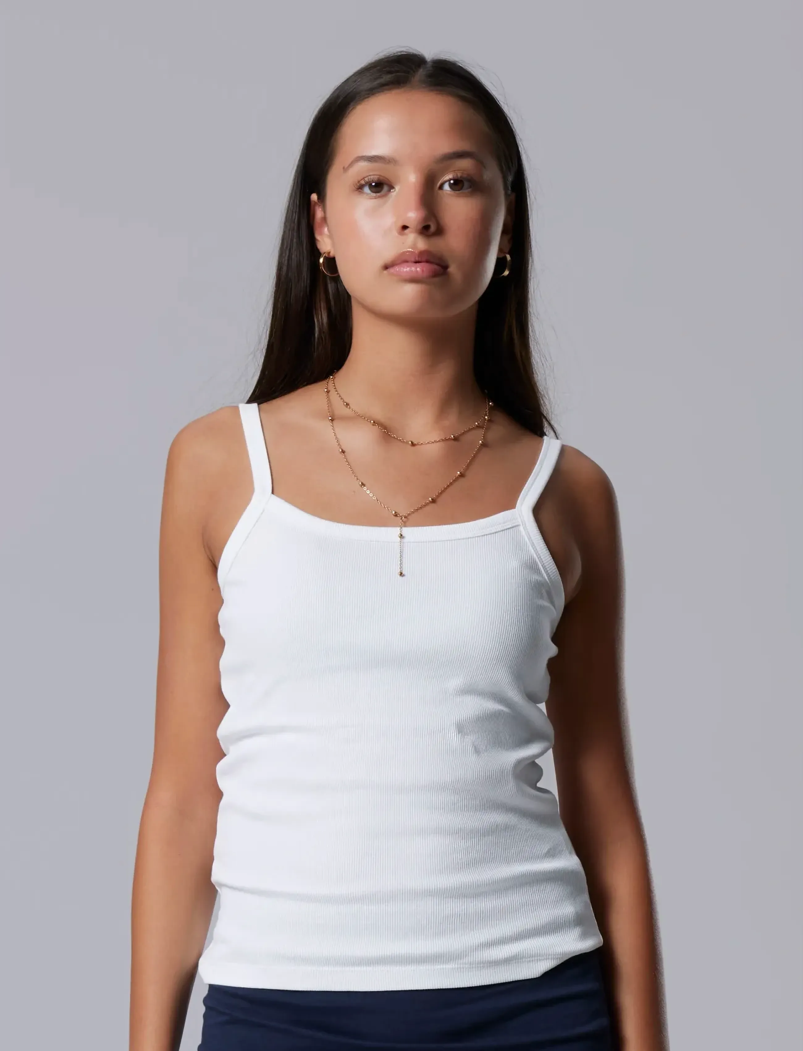 LMTD - NLFHINAJA STRAP TOP NOOS - sleeveless - bright white - 4
