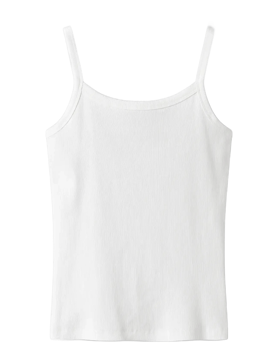 LMTD - NLFHINAJA STRAP TOP NOOS - tanktops - bright white - 2