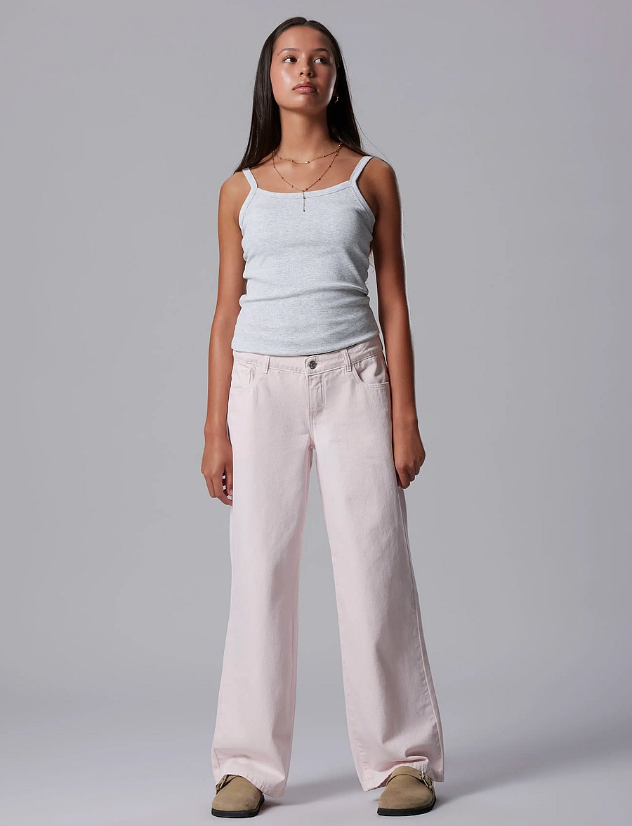 LMTD - NLFHINAJA STRAP TOP NOOS - tanktops - light grey melange - 3