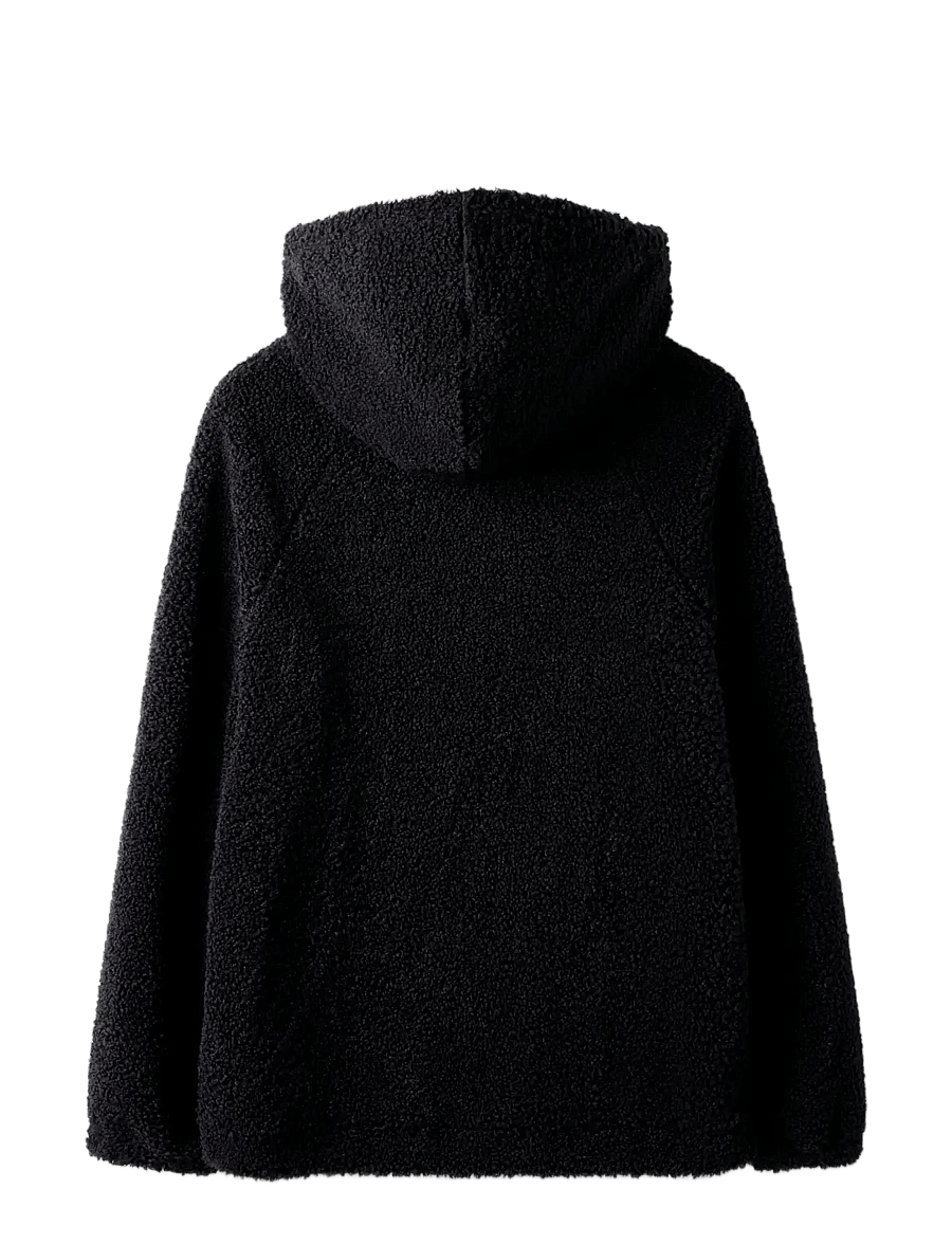 LMTD - NLMBETTO LS SHERPA HALF ZIP L SWEAT - kapuzenpullover - dark grey - 2