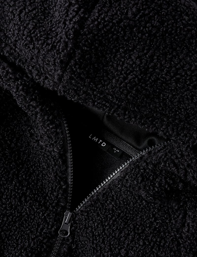 LMTD - NLMBETTO LS SHERPA HALF ZIP L SWEAT - hættetrøjer - dark grey - 3