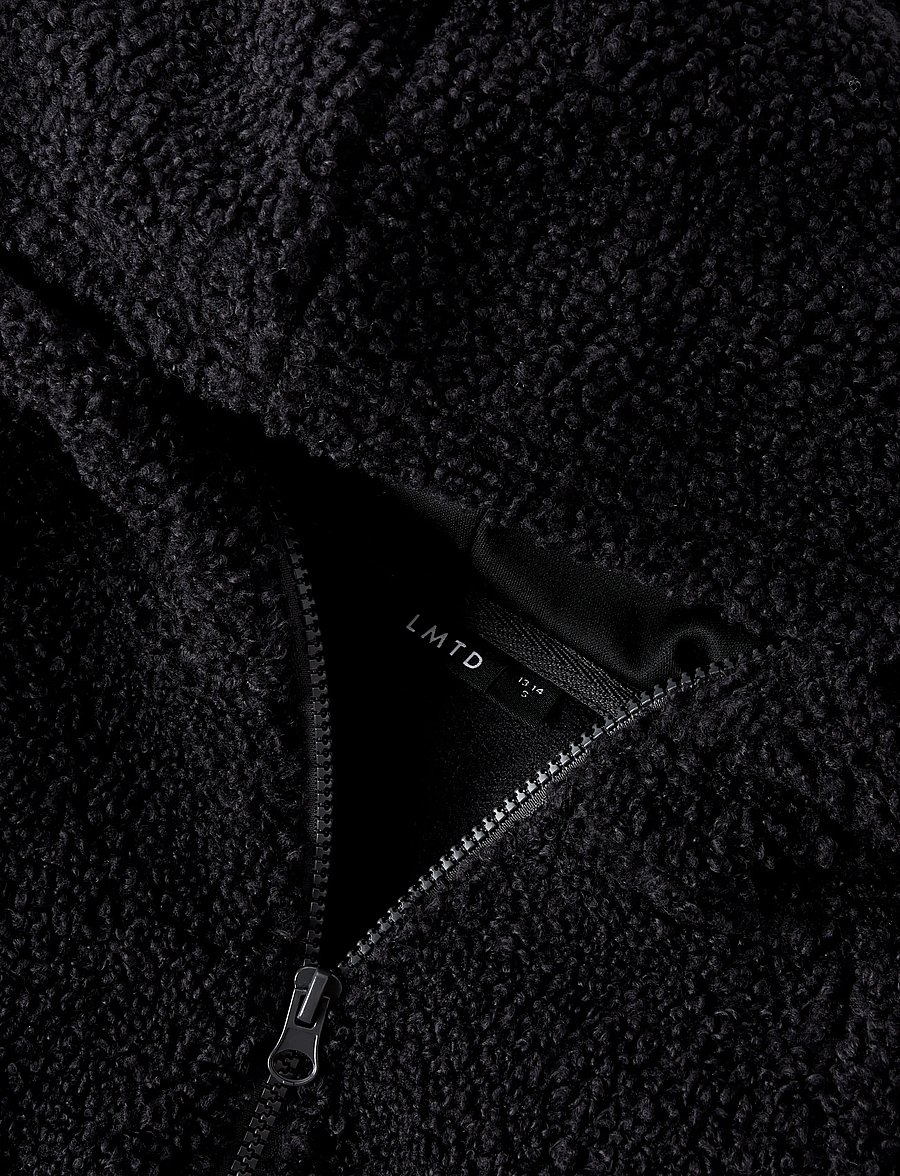LMTD - NLMBETTO LS SHERPA HALF ZIP L SWEAT - kapuzenpullover - dark grey - 3