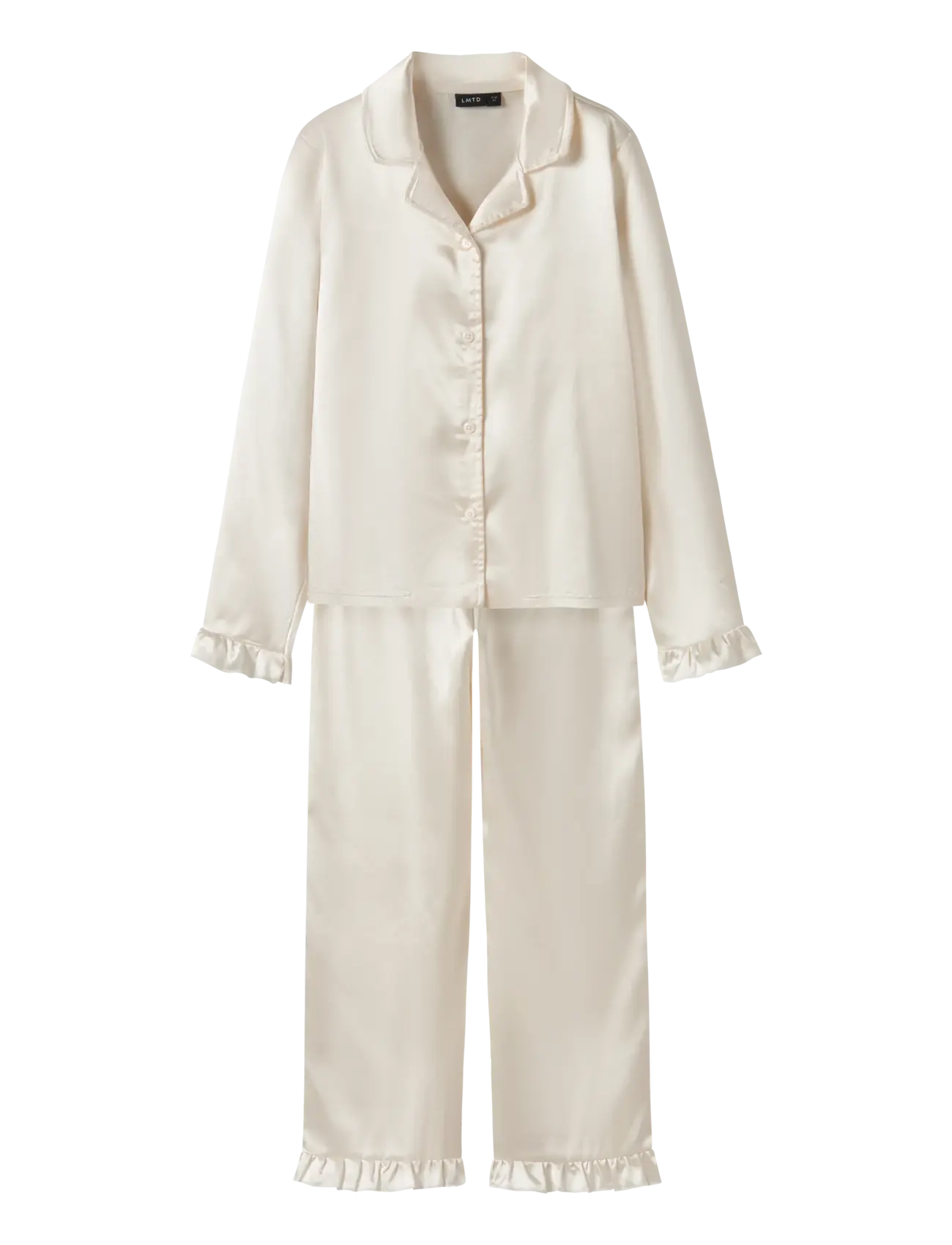 LMTD Nlfnightys Pyjamas Set Cream - 170-176 - Kinder