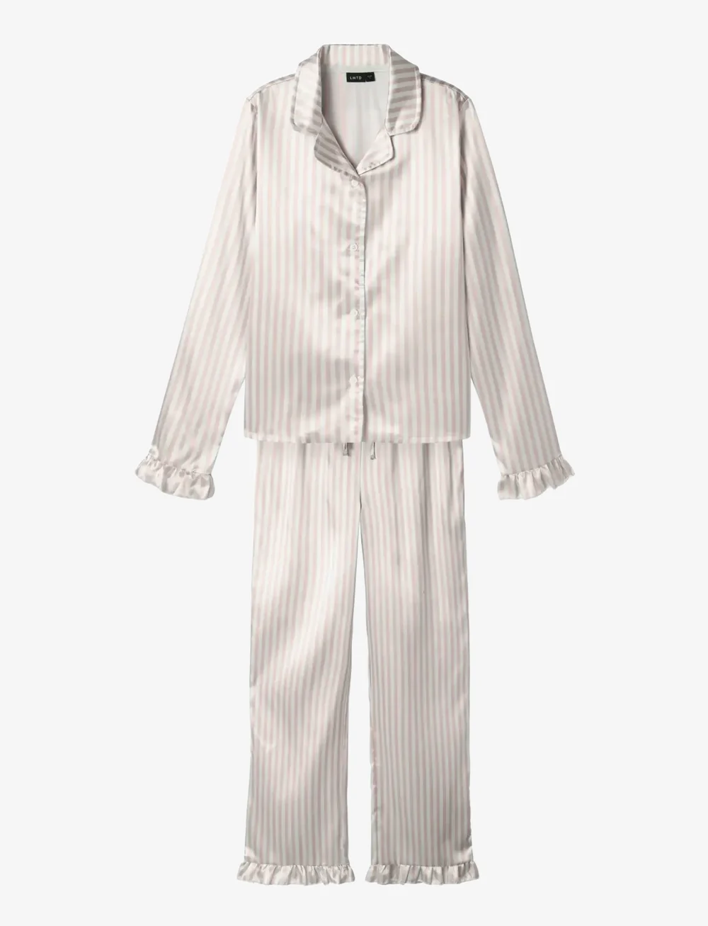 LMTD - NLFNIGHTYSTRIPES PYJAMAS SET - pyjama-sets - crystal pink - 0