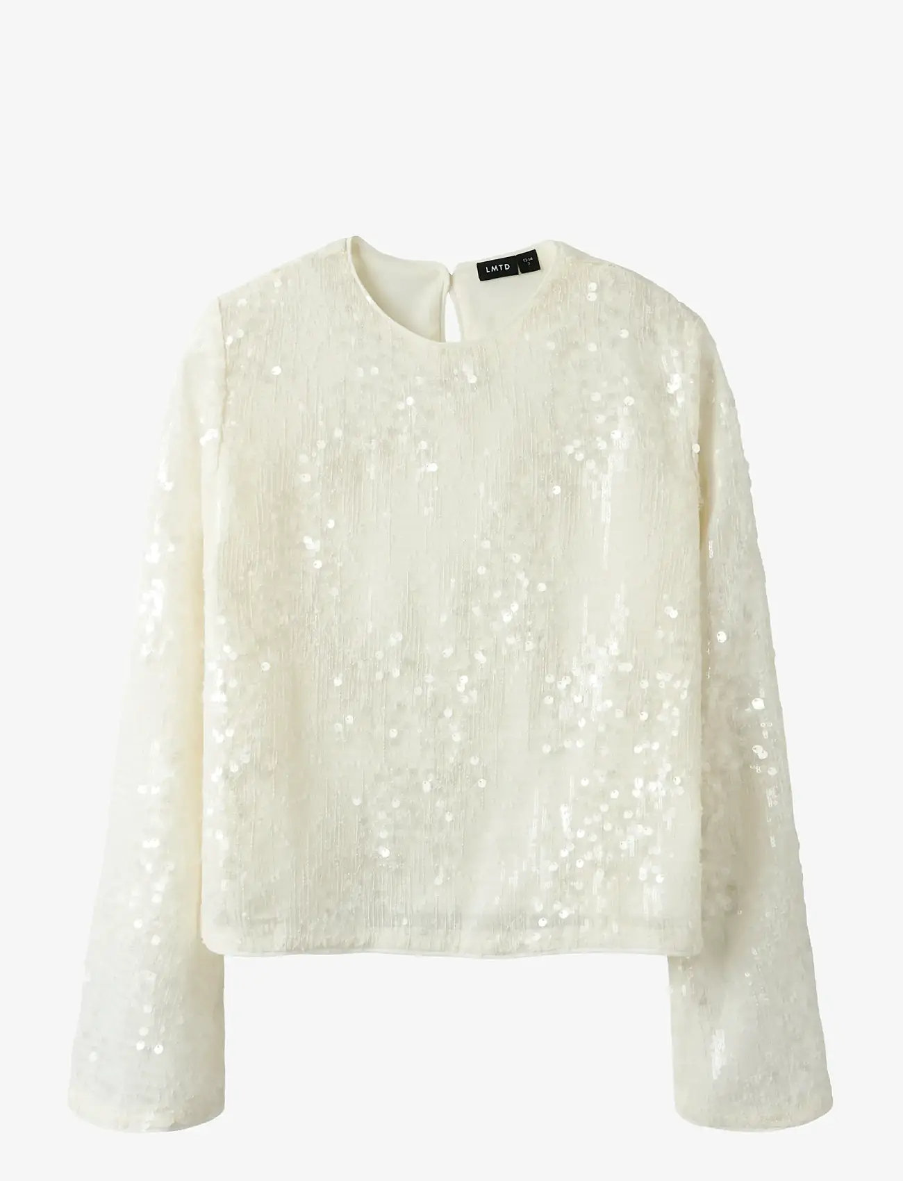 LMTD - NLFRISIANNA LS SHORT TOP - langärmelig - white alyssum - 1