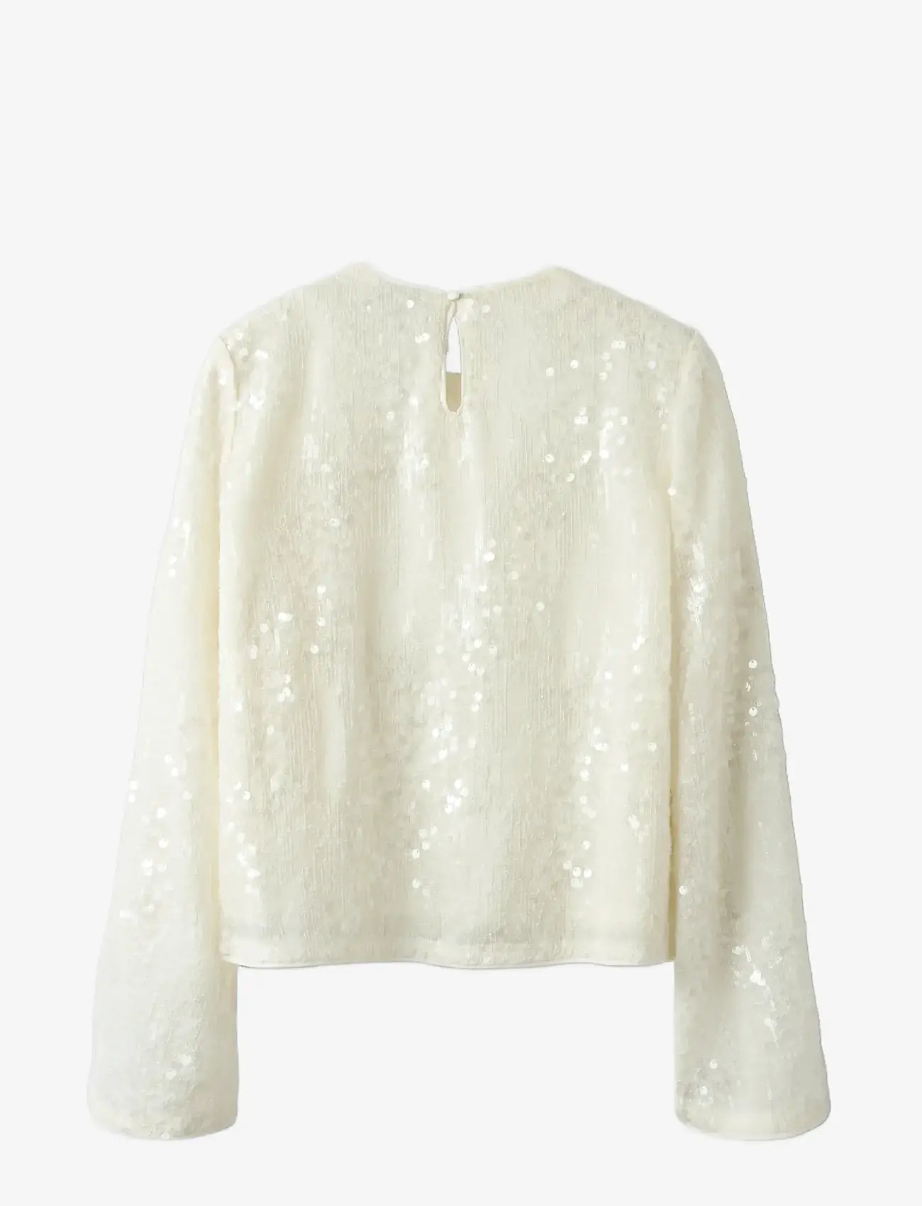 LMTD - NLFRISIANNA LS SHORT TOP - langärmelig - white alyssum - 2