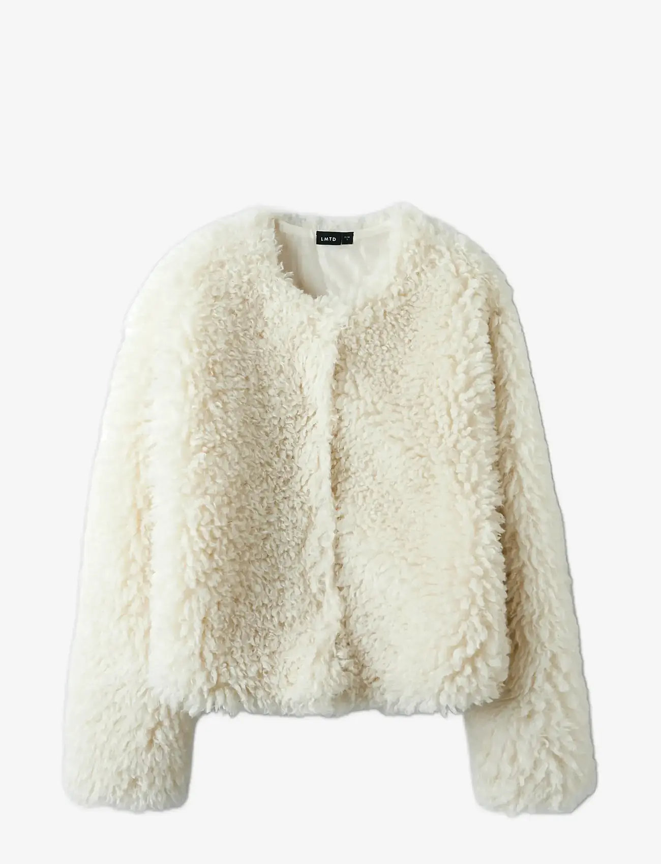 LMTD - NLFBERRY LS SHORT JACKET - faux fur jakker - turtledove - 1