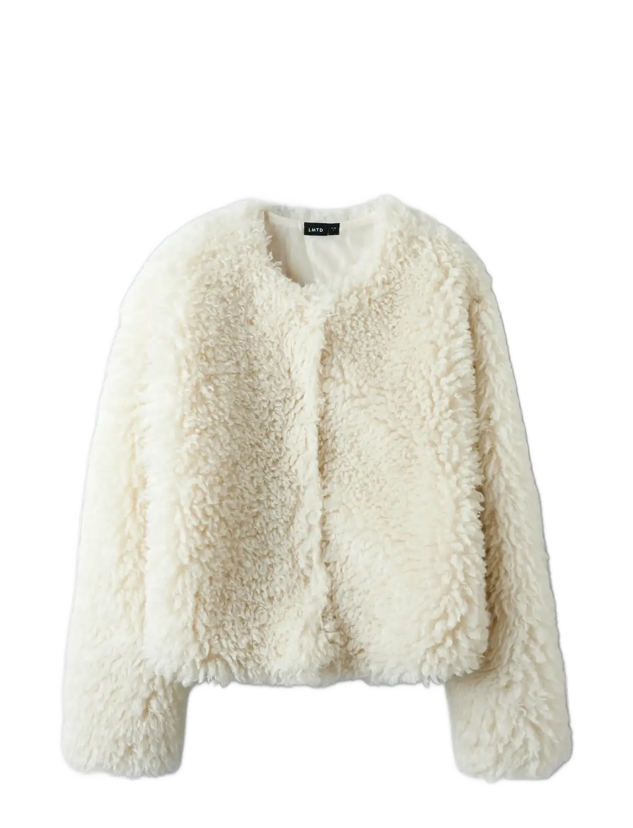 LMTD NLFBERRY LS SHORT JACKET - Jakker - TURTLEDOVE / cream