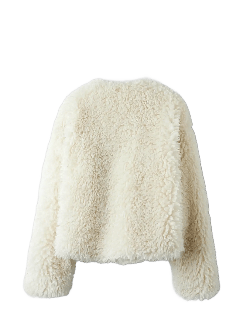 LMTD - NLFBERRY LS SHORT JACKET - faux fur jakker - turtledove - 2