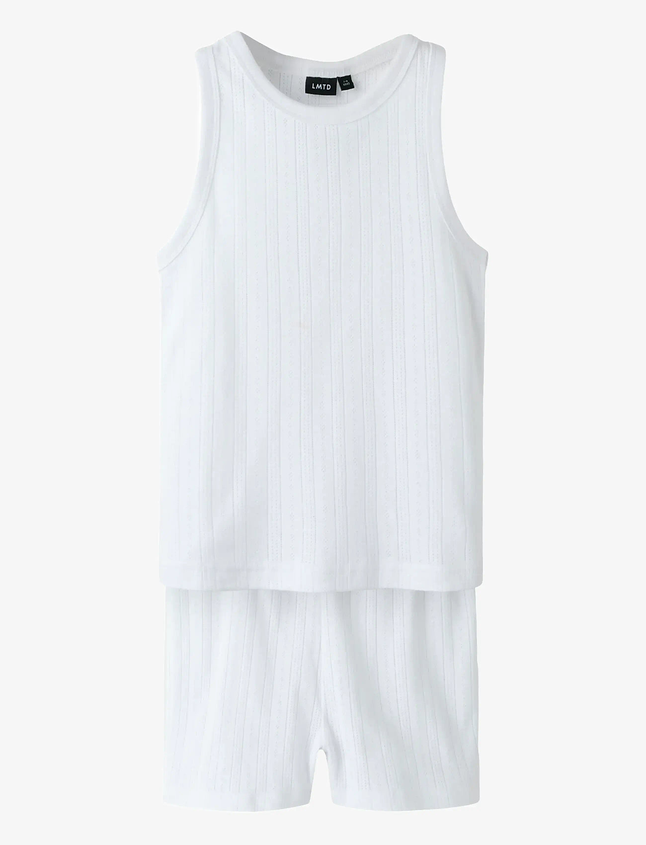 LMTD - NLFNOMINA SL NIGHT SET - pyjamassæt - bright white - 0