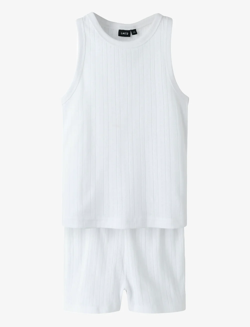 LMTD - NLFNOMINA SL NIGHT SET - pyjama-sets - bright white - 0