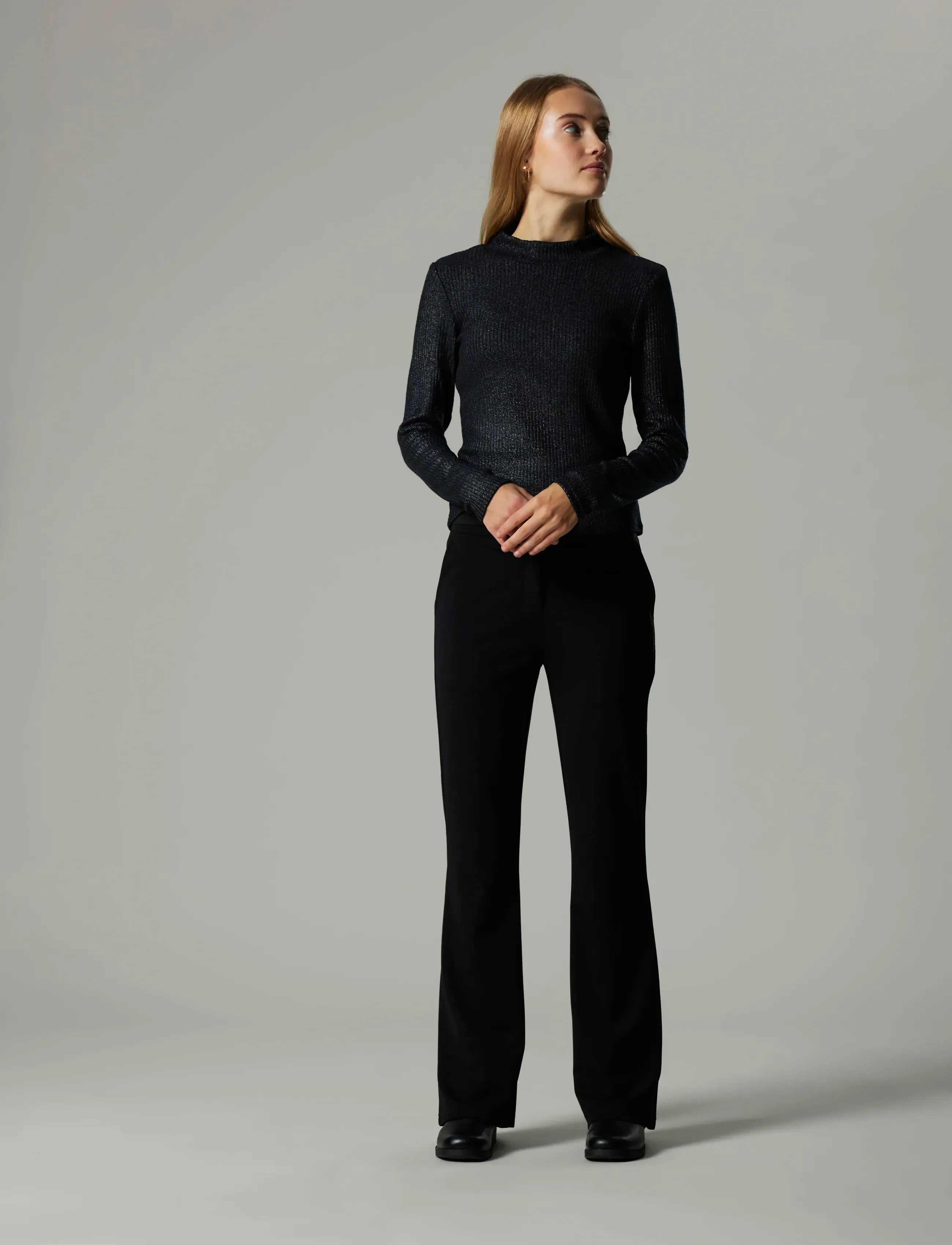 LMTD - NLFPINICE LW FLARED PANT - black - 3