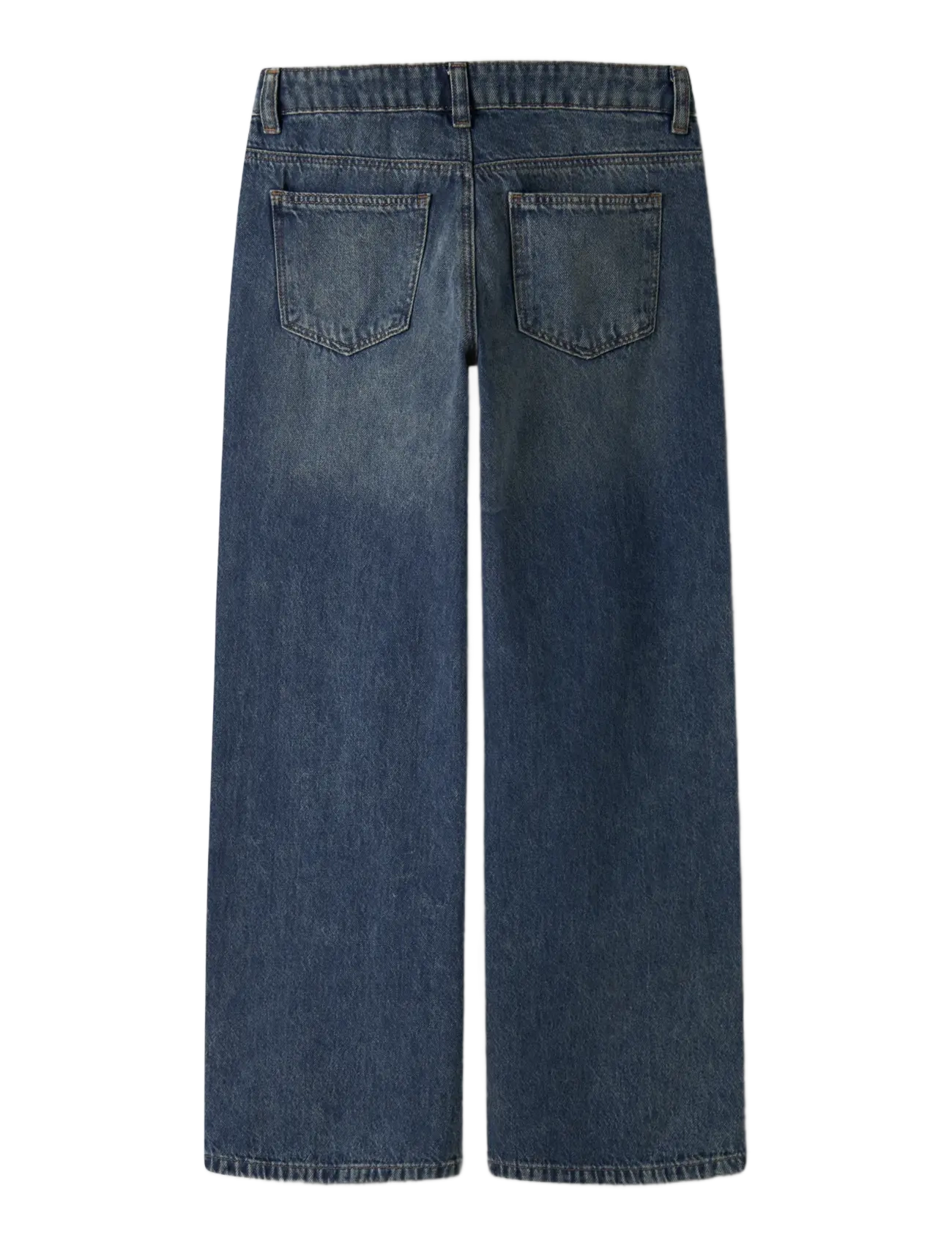 LMTD - NLFBIRT DNM LW WIDE PANT - brede jeans - dark blue denim - 1