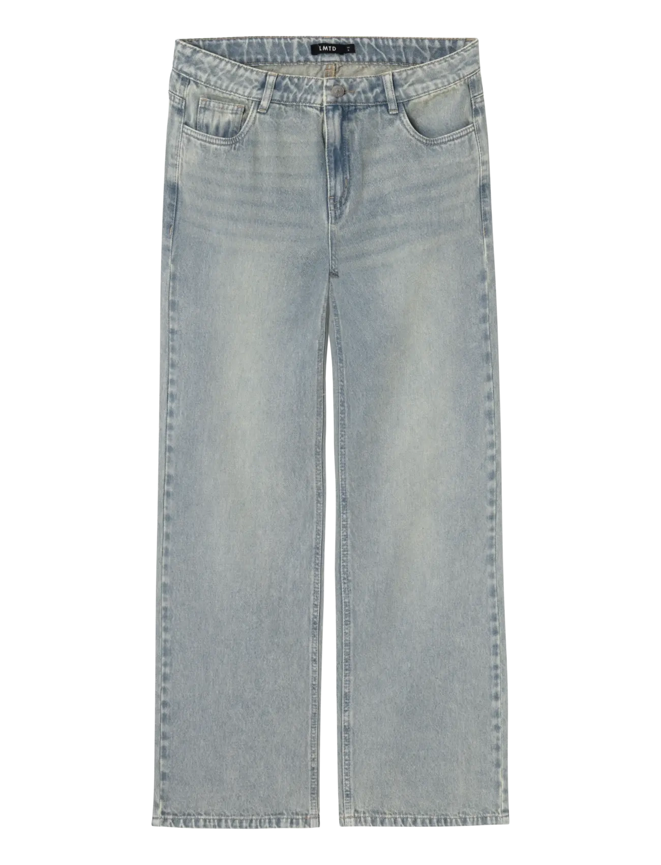 LMTD NLFBIRT DNM LW WIDE PANT - Vaatteet - LIGHT BLUE DENIM / blue