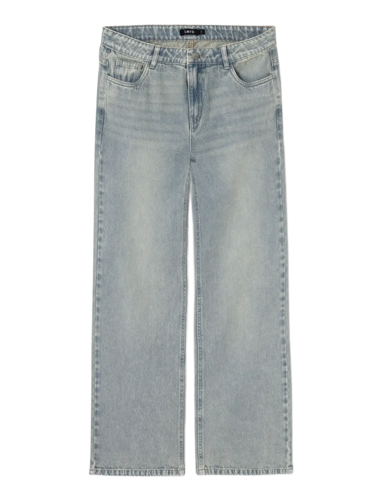 LMTD - NLFBIRT DNM LW WIDE PANT - brede jeans - light blue denim - 2