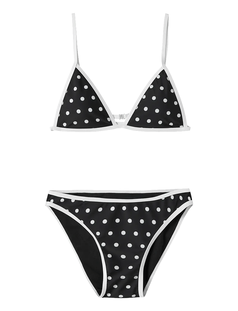 LMTD - NLFZINNIO DOT BIKINI - bikinis - black - 0