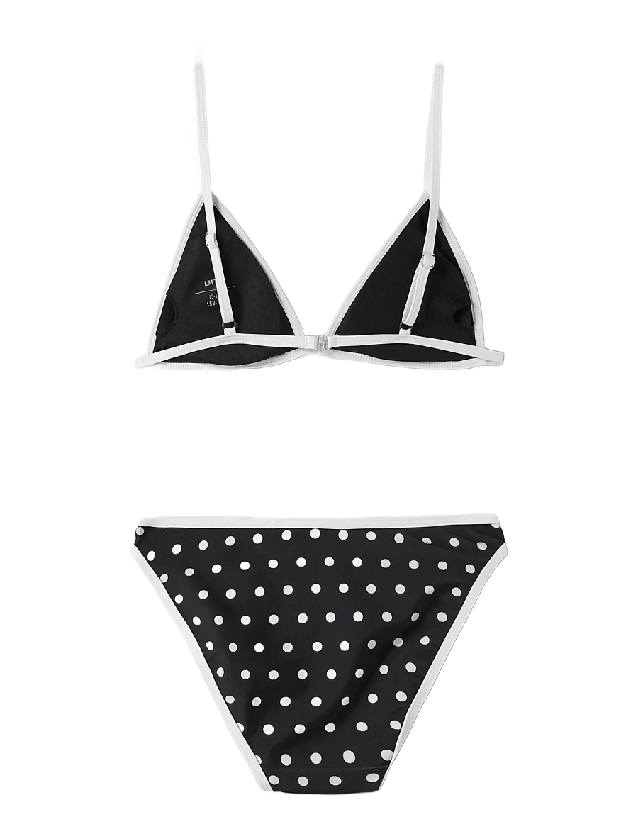 LMTD - NLFZINNIO DOT BIKINI - bikinis - black - 1