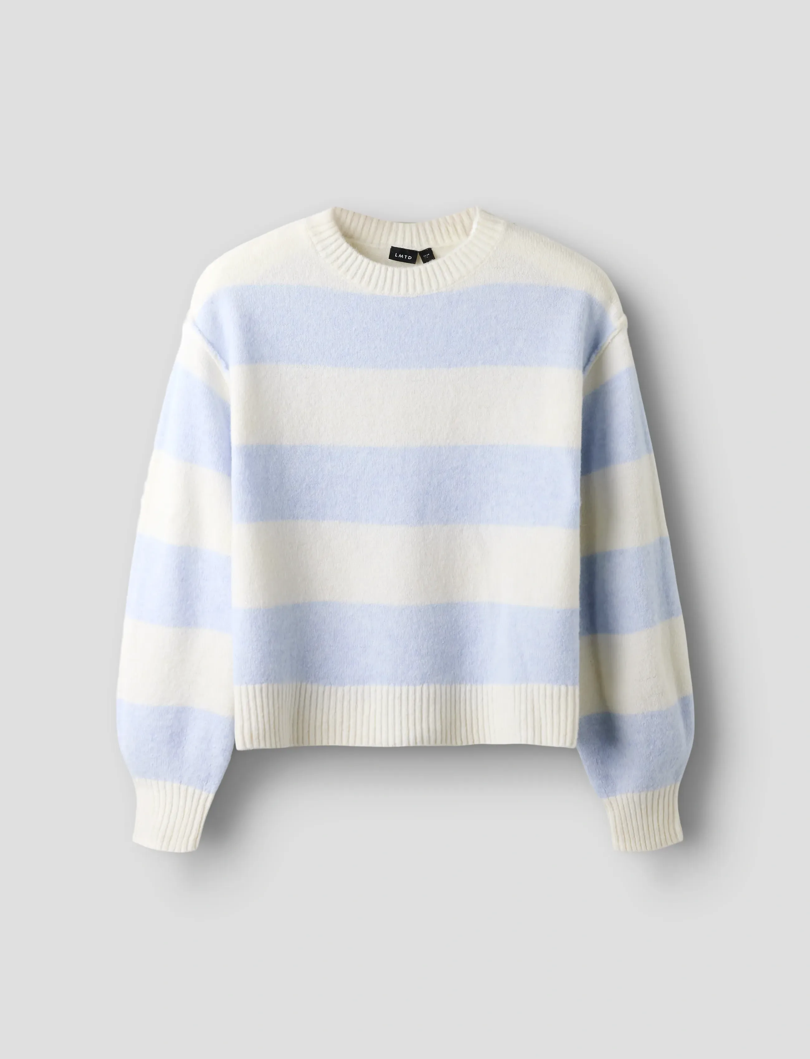 LMTD - NLFBYNTHE STRIPE LS SHORT KNIT - gensere - kentucky blue - 3