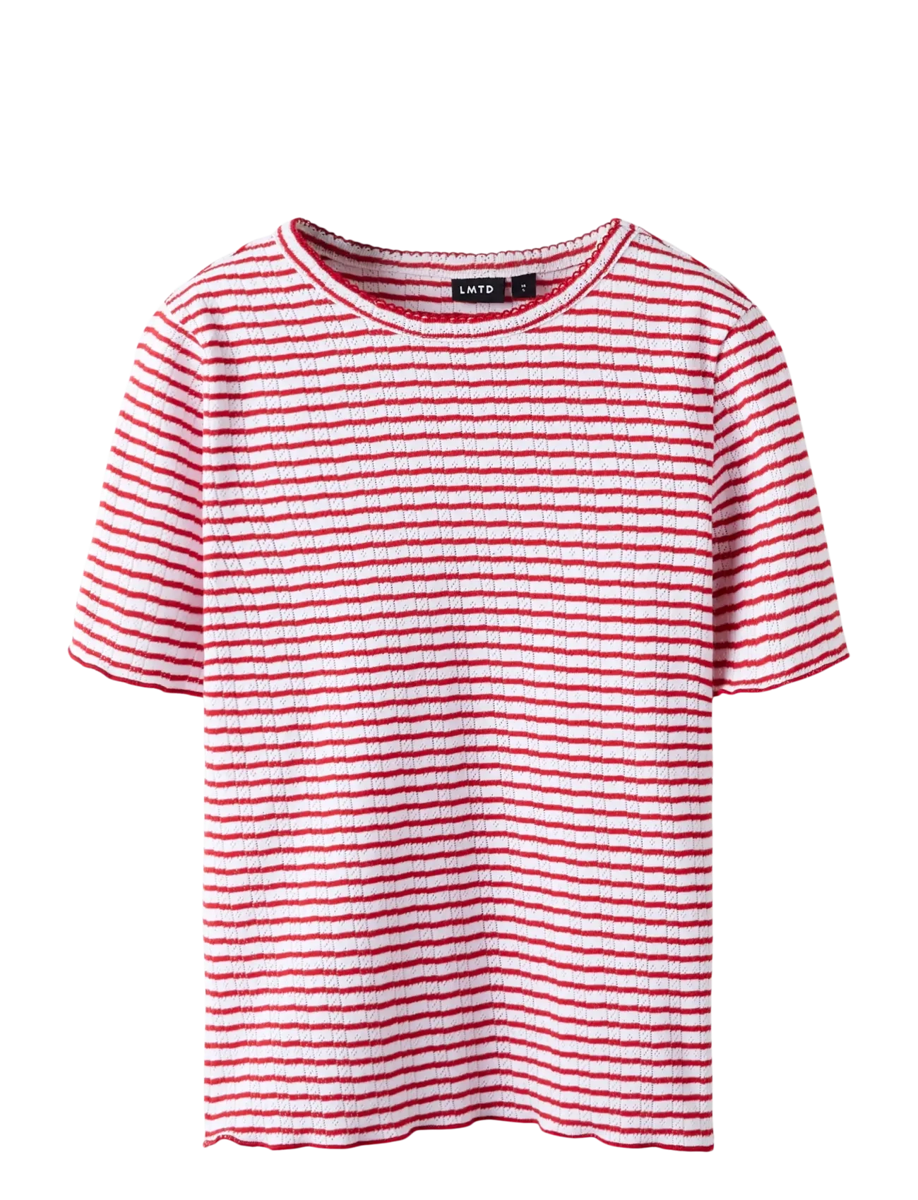 LMTD NLFSEHER SS SHORT S TOP - Clothing - HIBISCUS / red